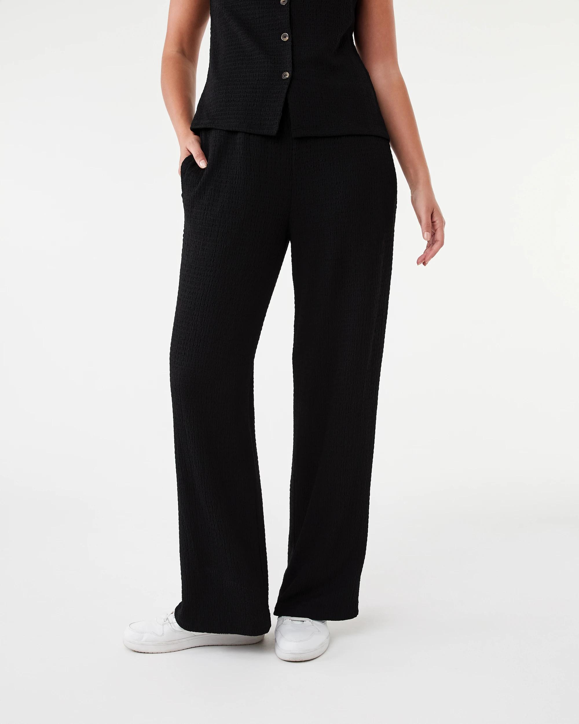 1 Textured Pants Black, 1 of 6
