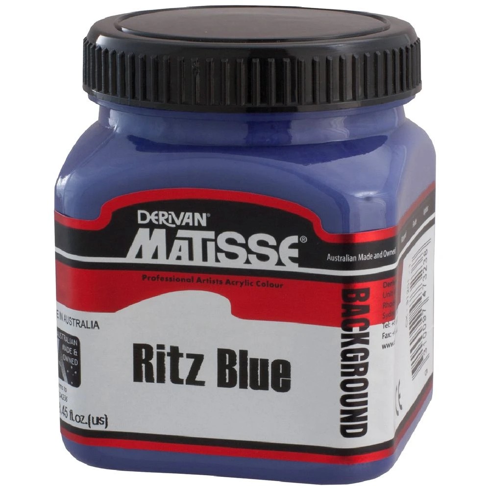 1 Derivan Matisse Background Paint 250mL Ritz Blue, 1 of 1