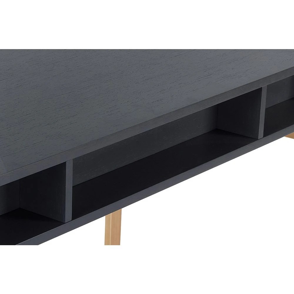 4 Stilford Herring Loop Leg 1400mm Desk Charcoal and Gold Desks, Tables and Workstations, 4 of 10