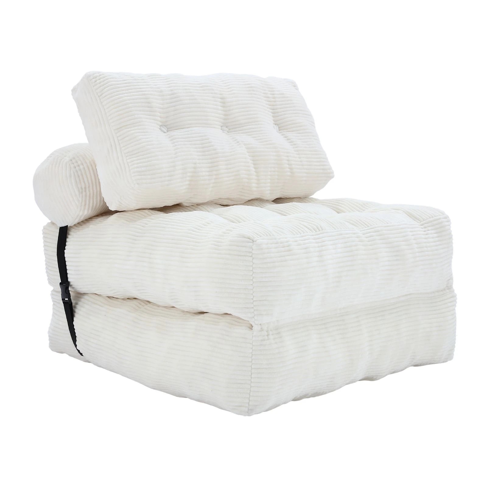 6 Luxsuite 3 in 1 Corduroy Foldable Sofa Bed Convertible Lounge Chair Portable, 6 of 7