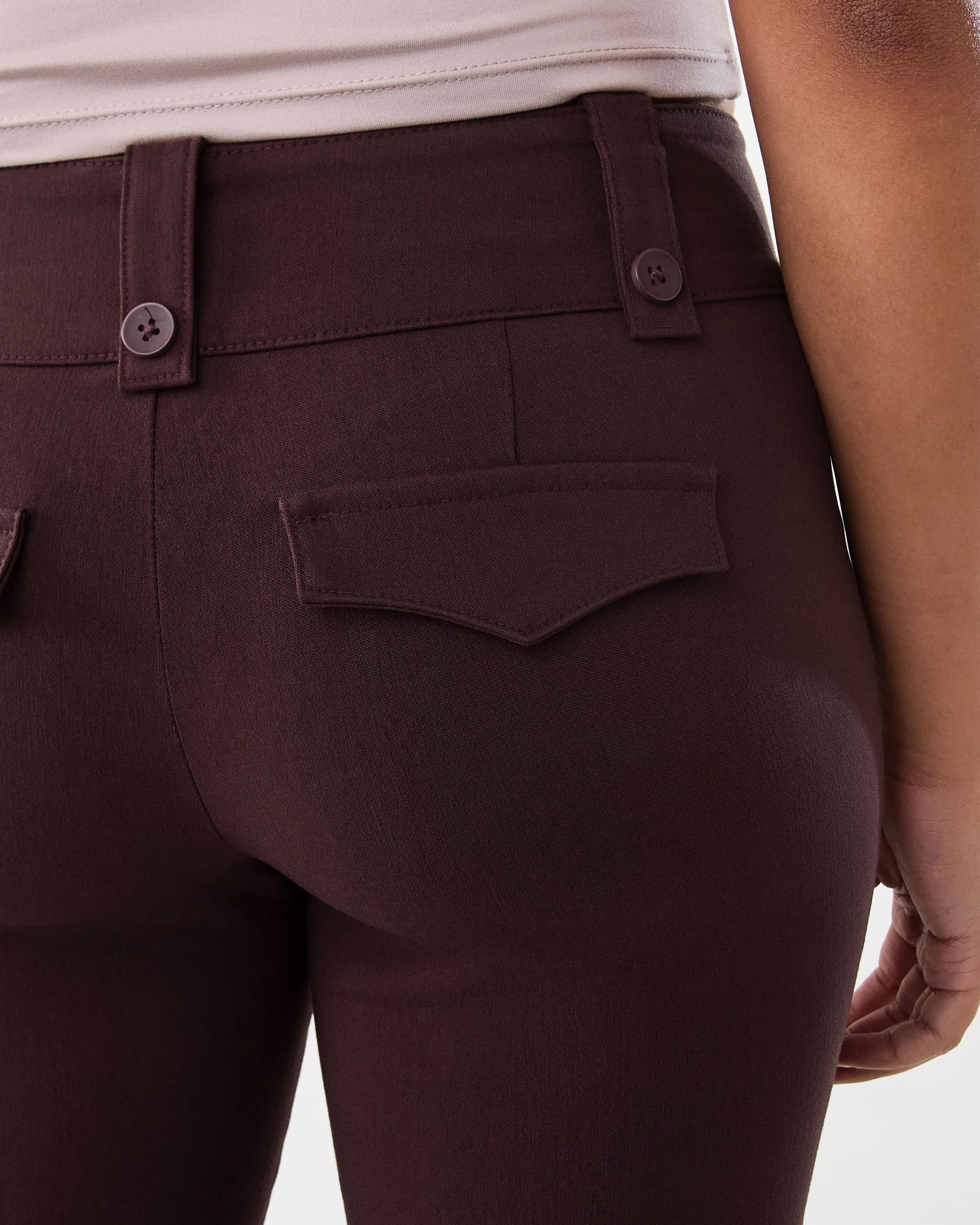 6 Youth Low Rise Bengaline Pants Choc Plum, 6 of 6