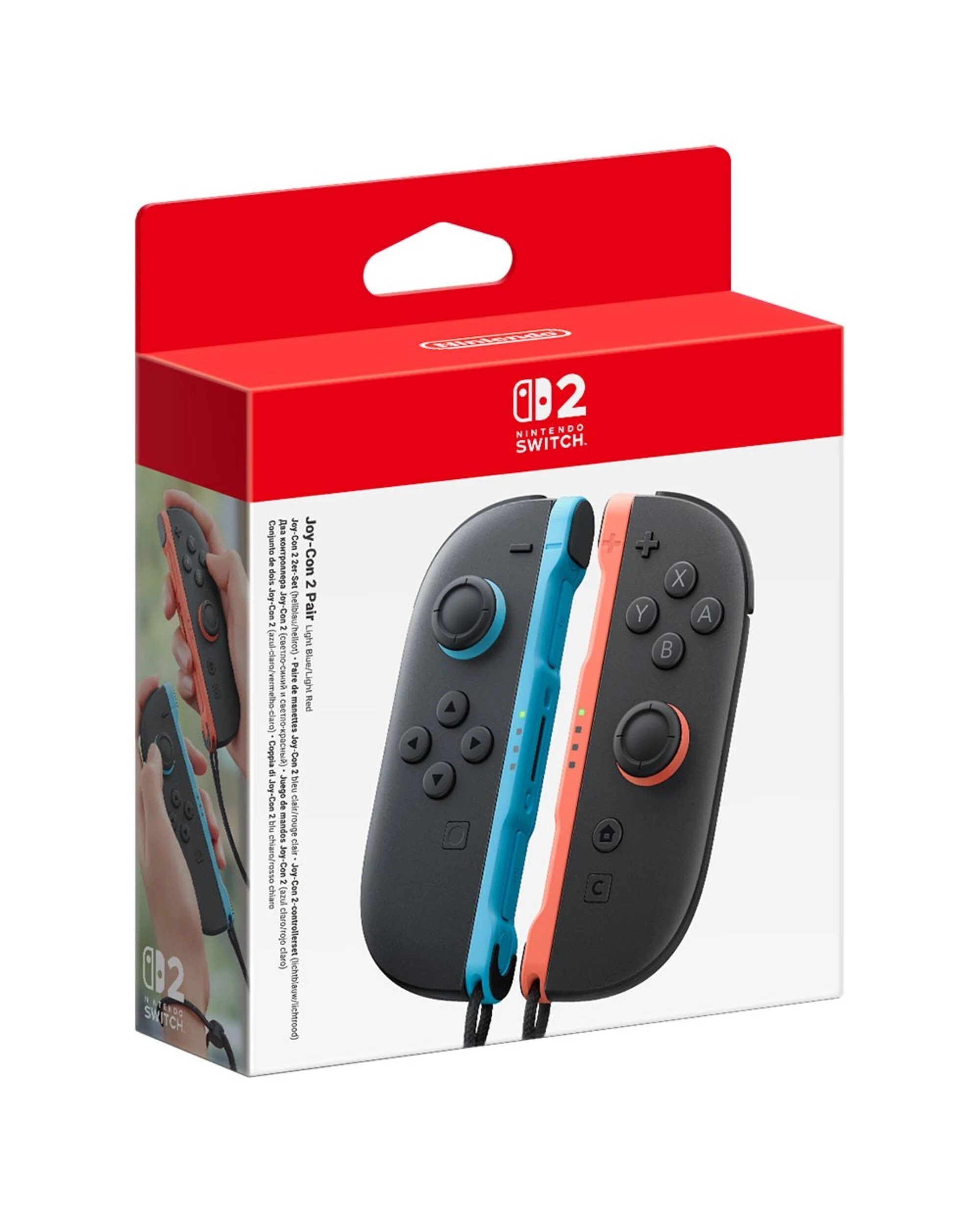 1 Nintendo Switch 2 - Joy-Con 2 Pair - Light Blue/Light Red Controller - Blue,Red, 1 of 6