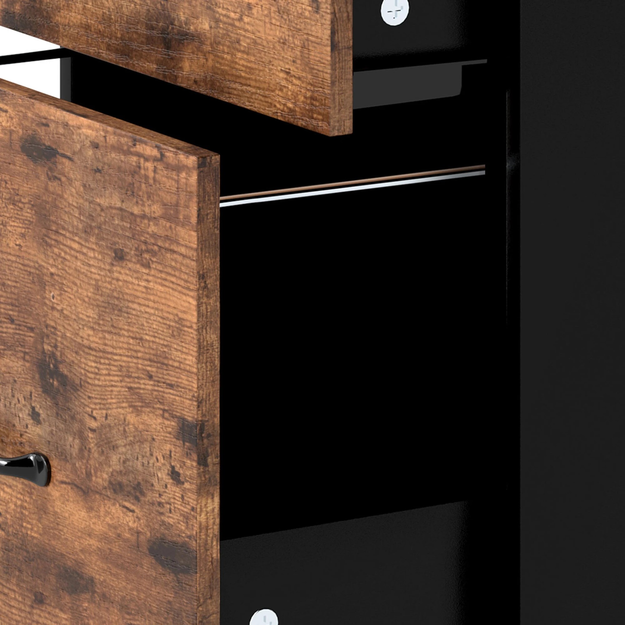 5 Levede File Cabinet Mobile Filing Cabinet 3 Drawers, 5 of 9