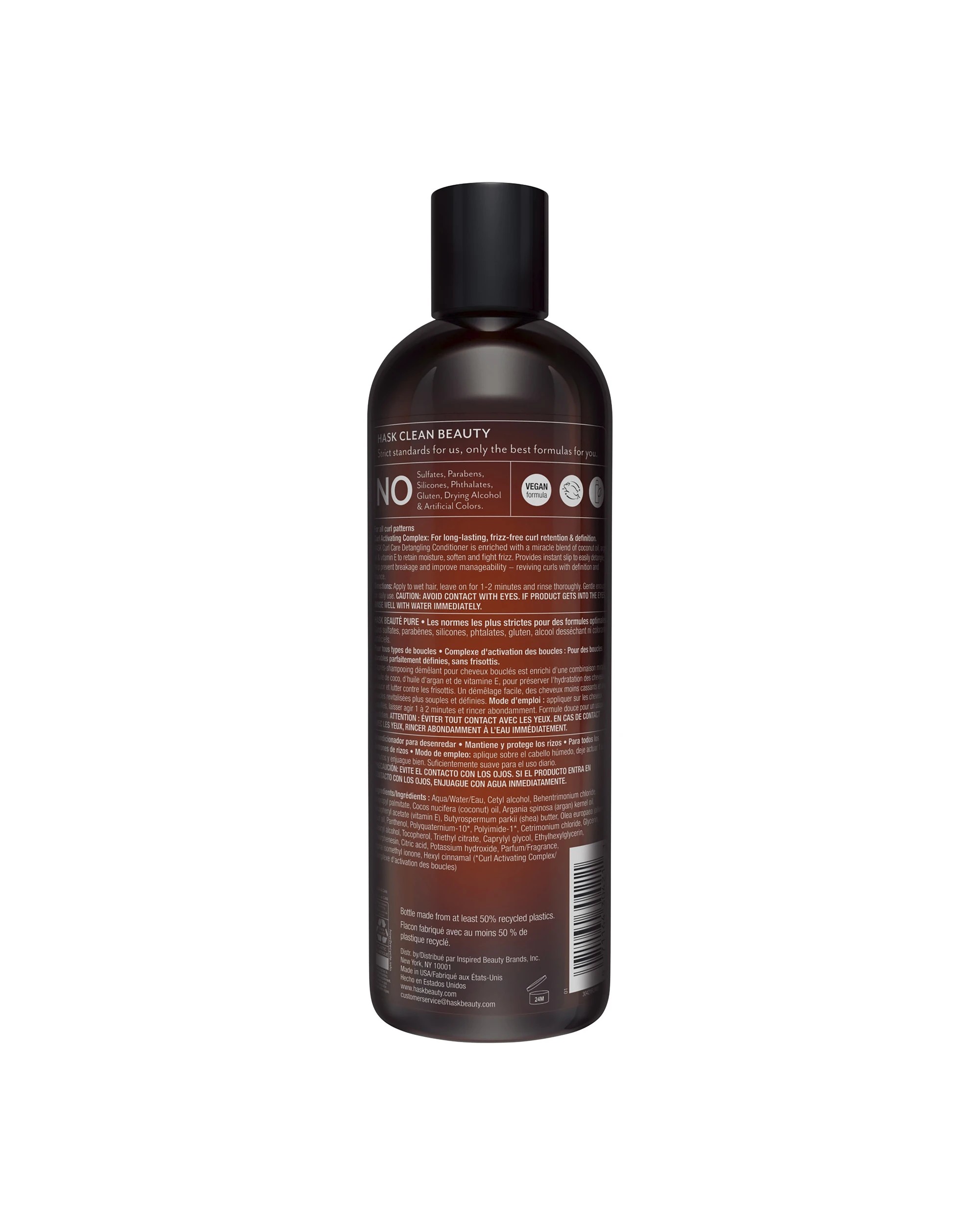 2 HASK Curl Care Detangling Conditioner 355ml - Coconut Oil, Argan Oil, Vitamin E and Curl Activating Complex, 2 of 10