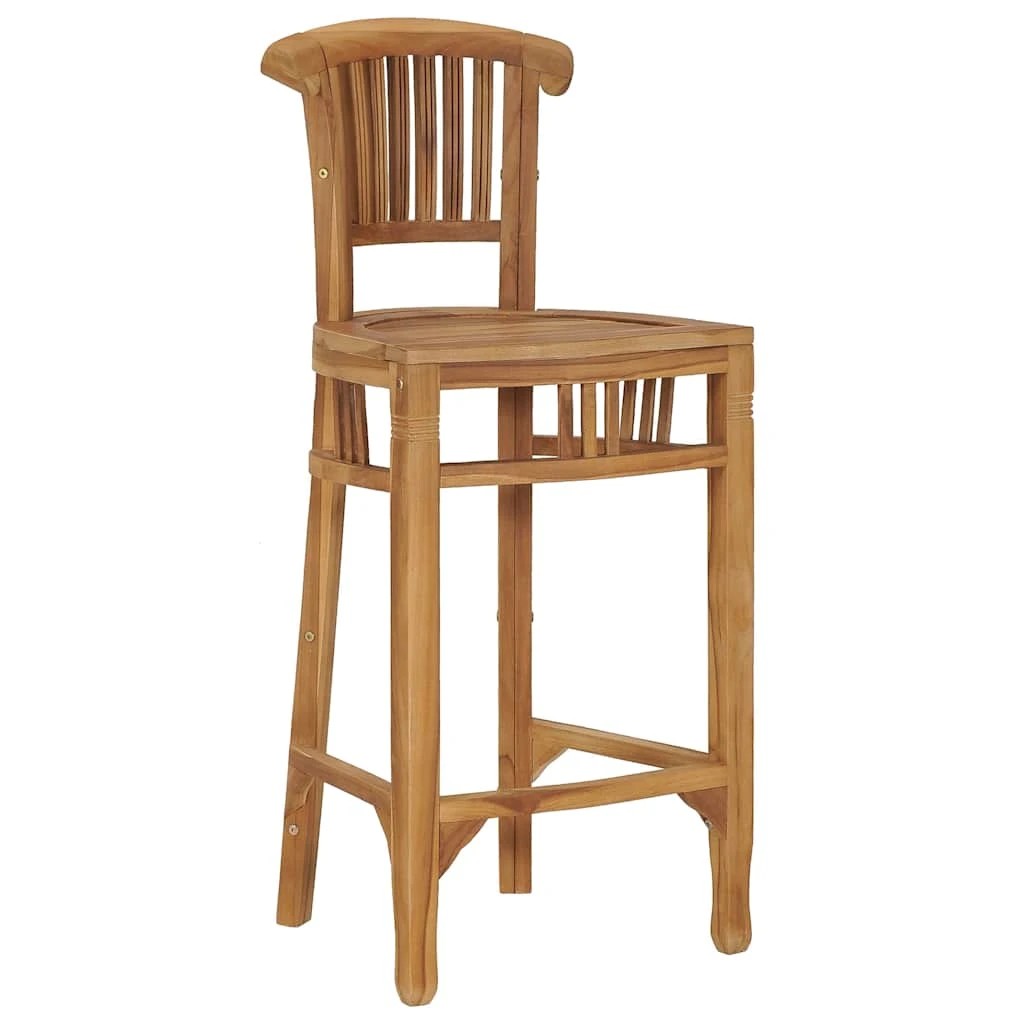 1 vidaXL Bar chair Footrest - Brown, 1 of 7
