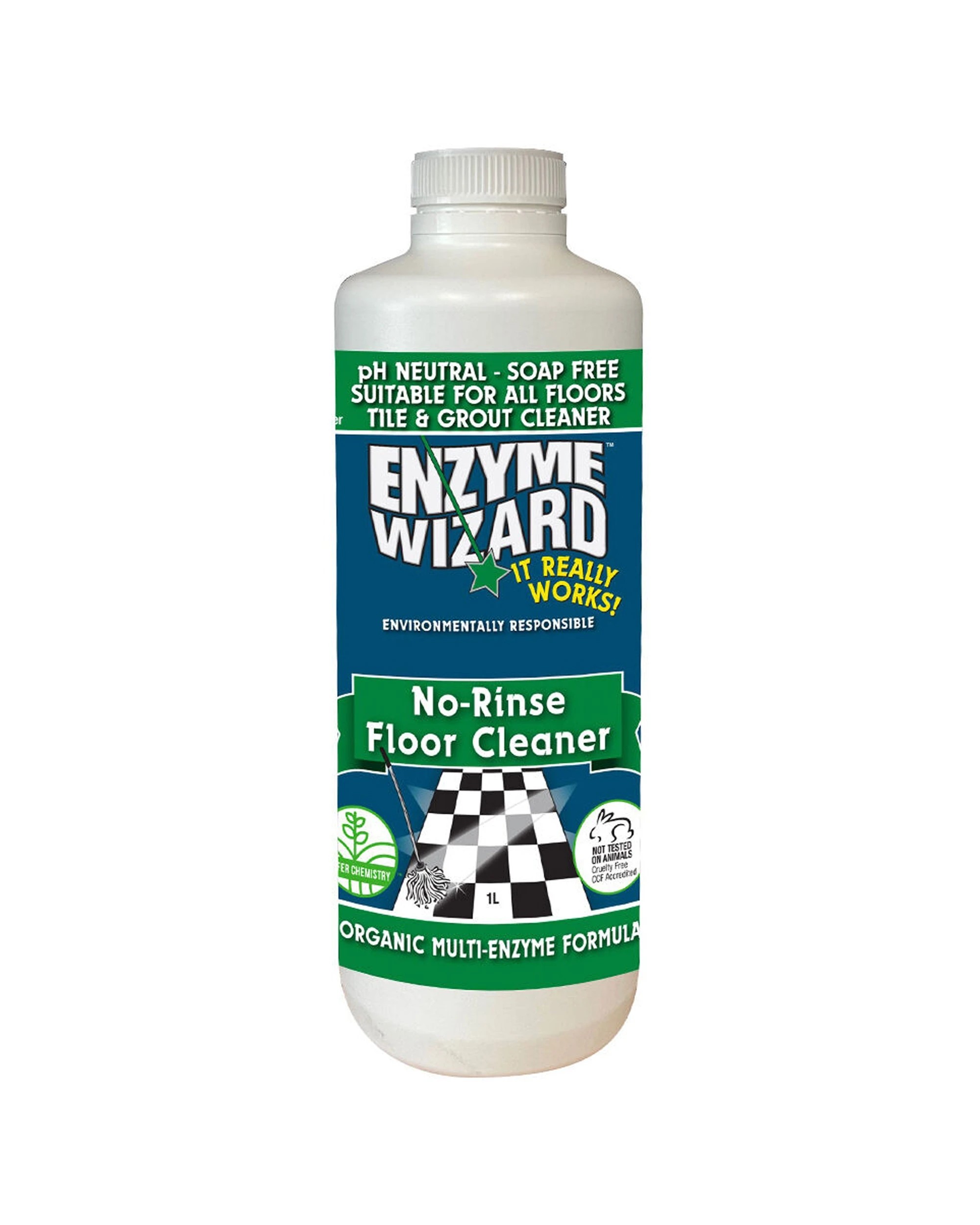 2 Enzyme Wizard 3PC Bathroom Pack Floor Glass Toilet Cleaner Set - White, 2 of 3
