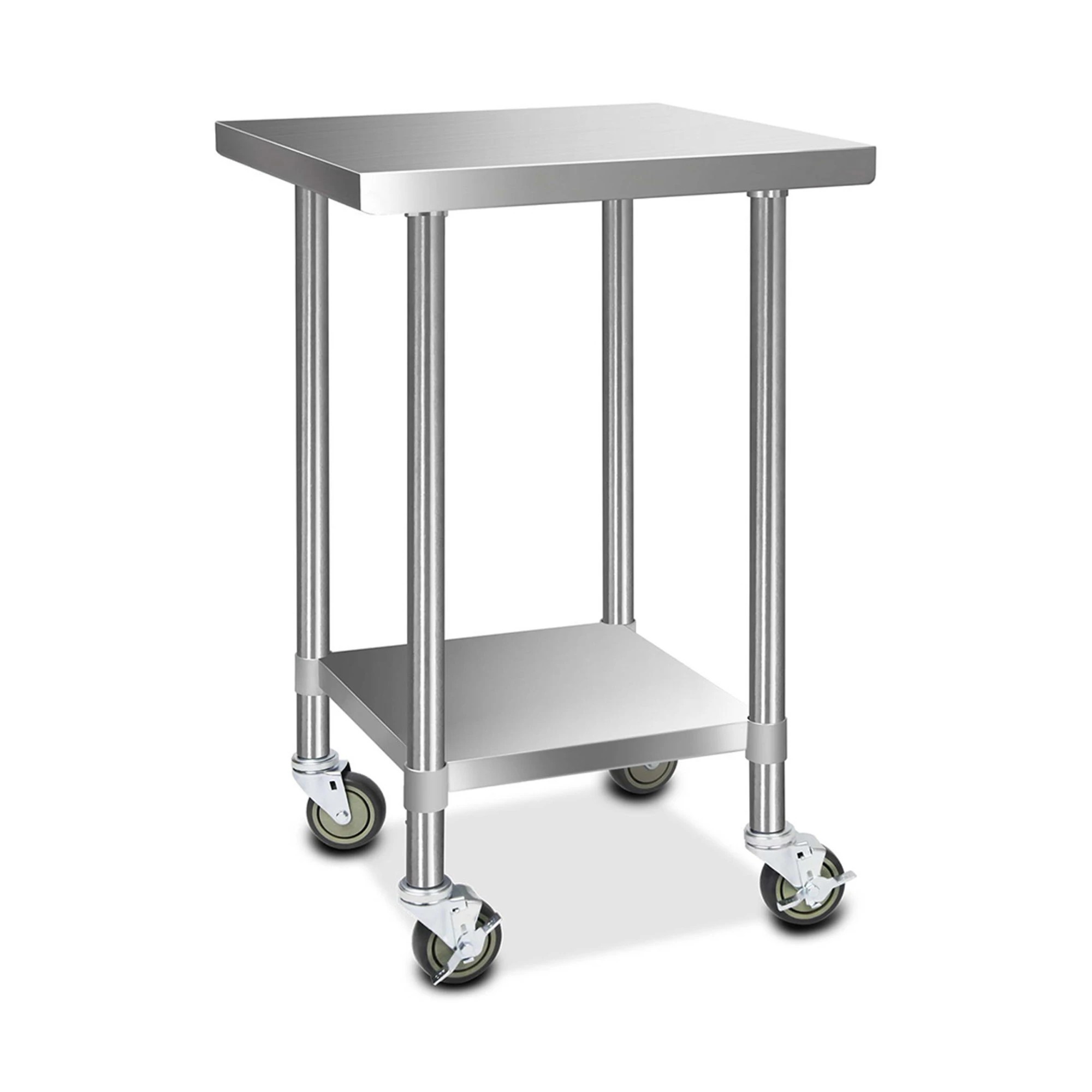1 Cefito Stainless Steel Kitchen Bench with Wheels - Multi, 1 of 7