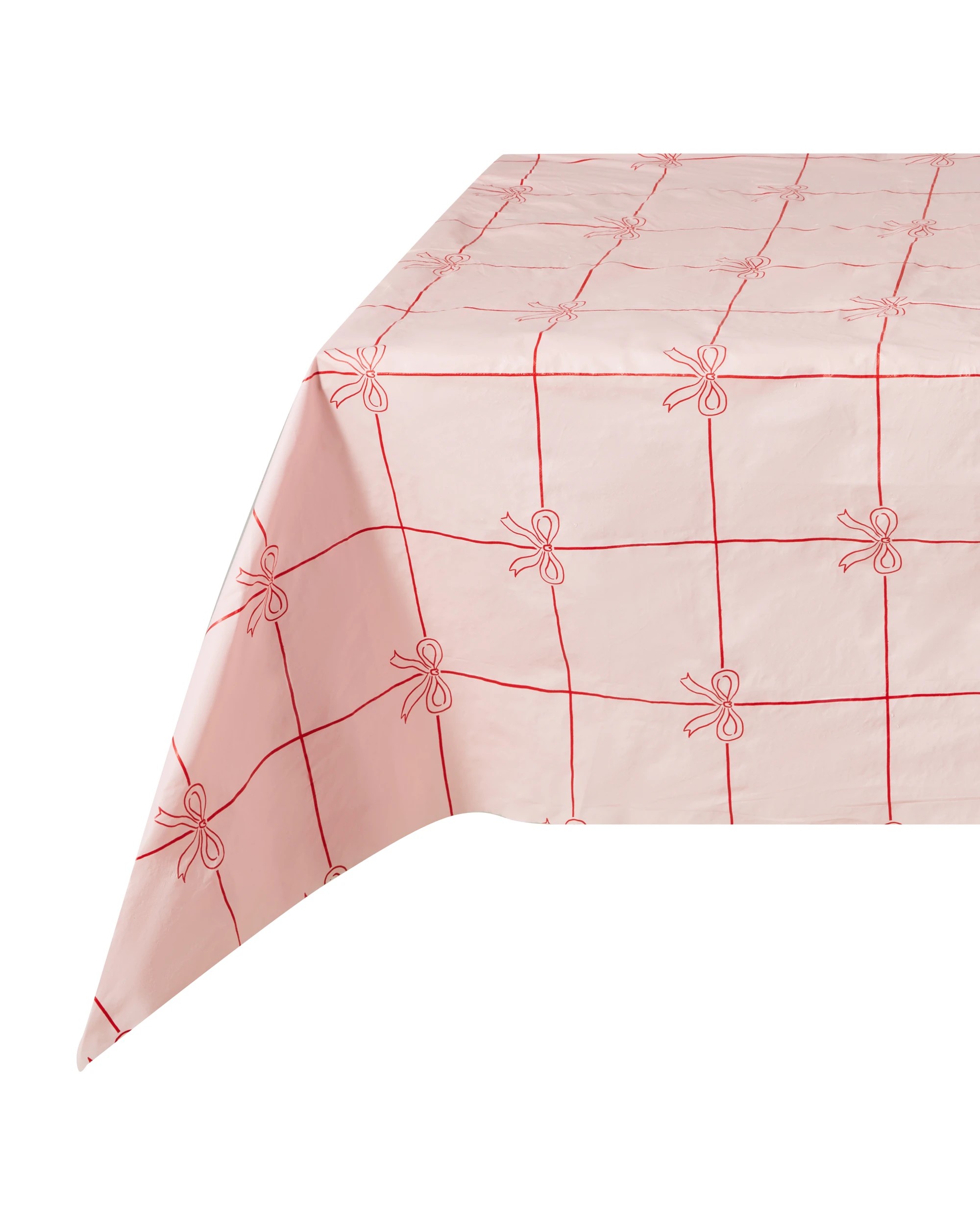 1 Reusable Heavy Duty Tablecover - Pink and Red, 1 of 3