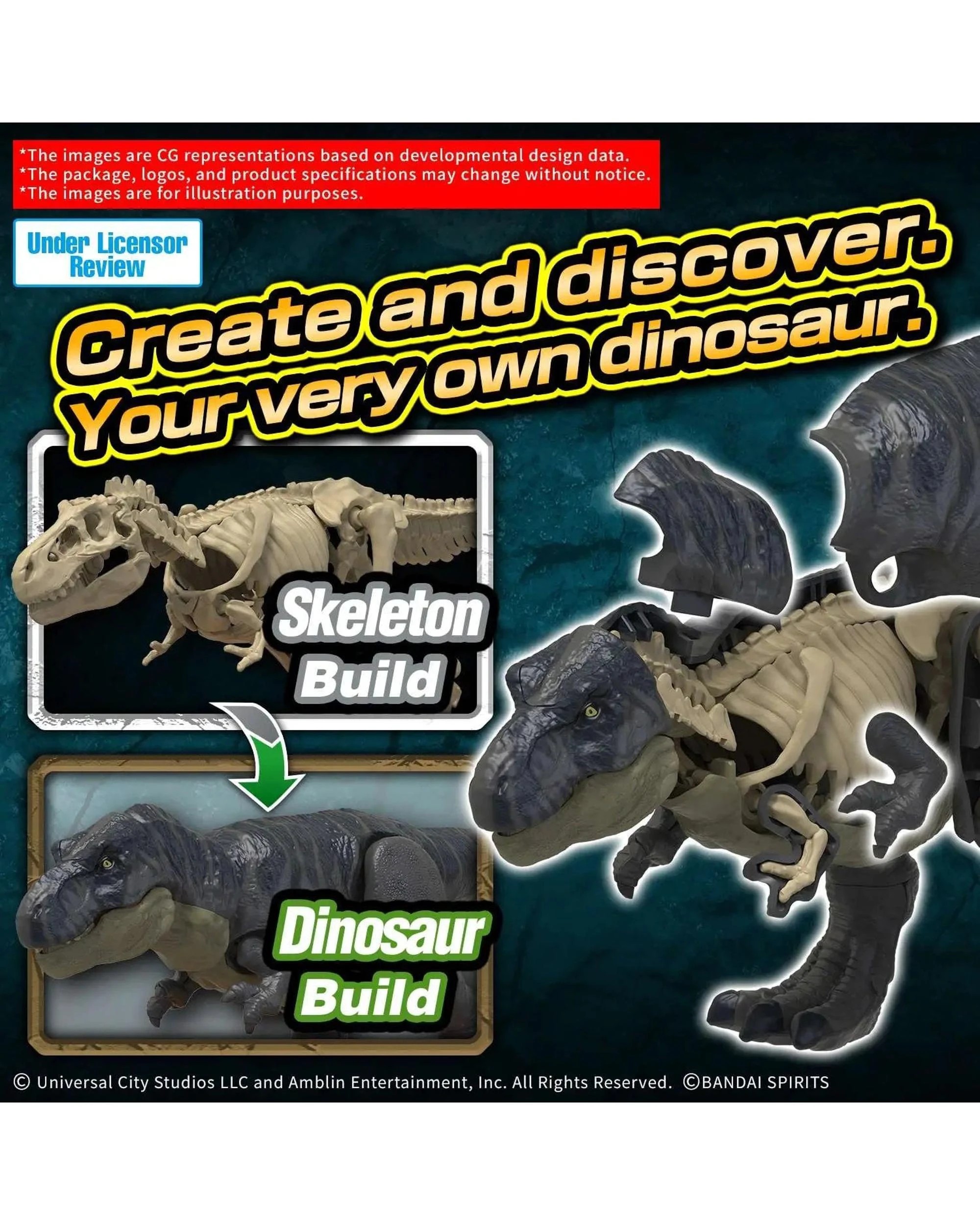 2 Bandai Plannosaurus Jurassic World T.Rex Model Kit, 2 of 4