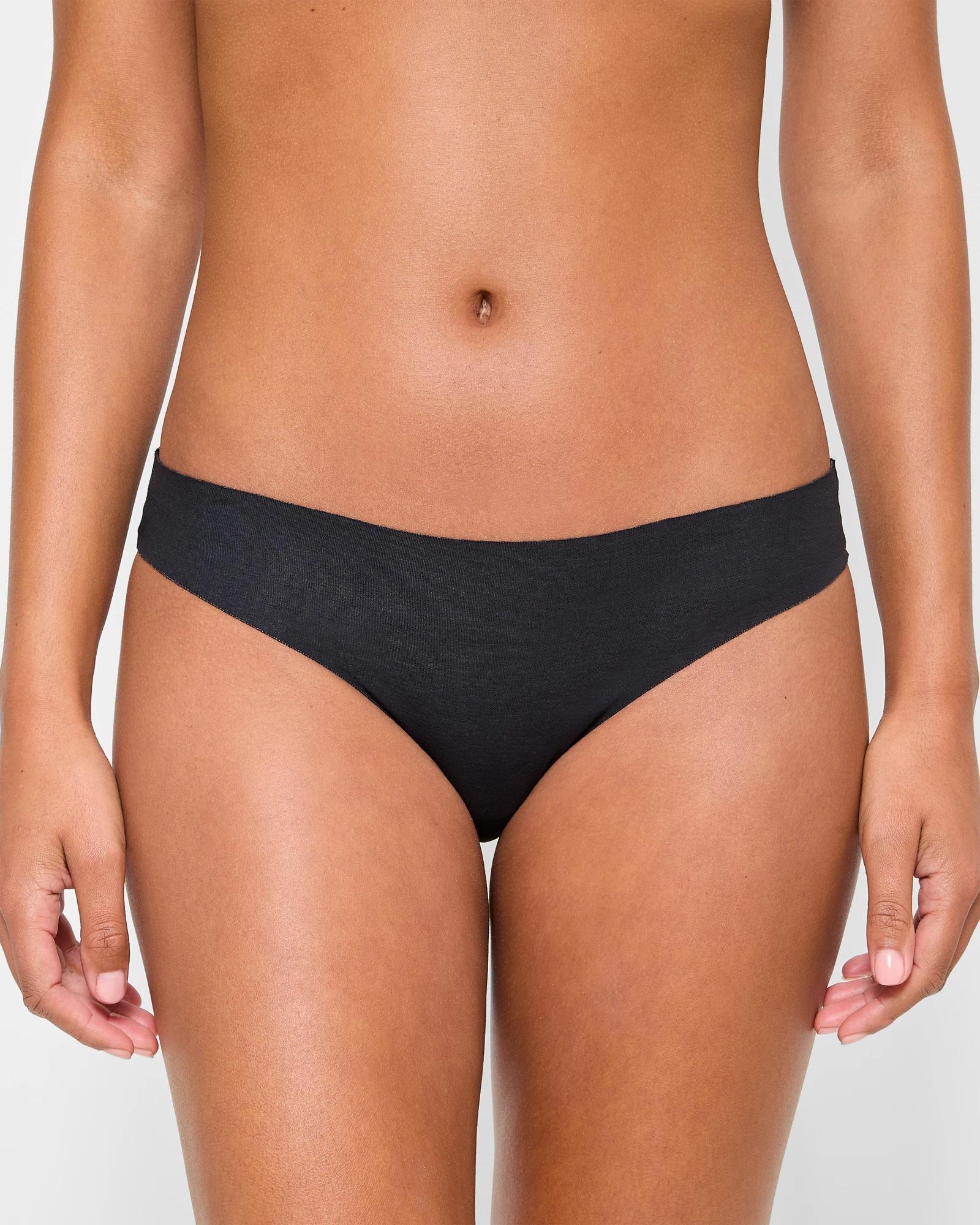 2 Target Woman 2-pack No-show Cotton-rich Bikini Briefs, Size 8 - Shifting Sands BLACK, 2 of 4