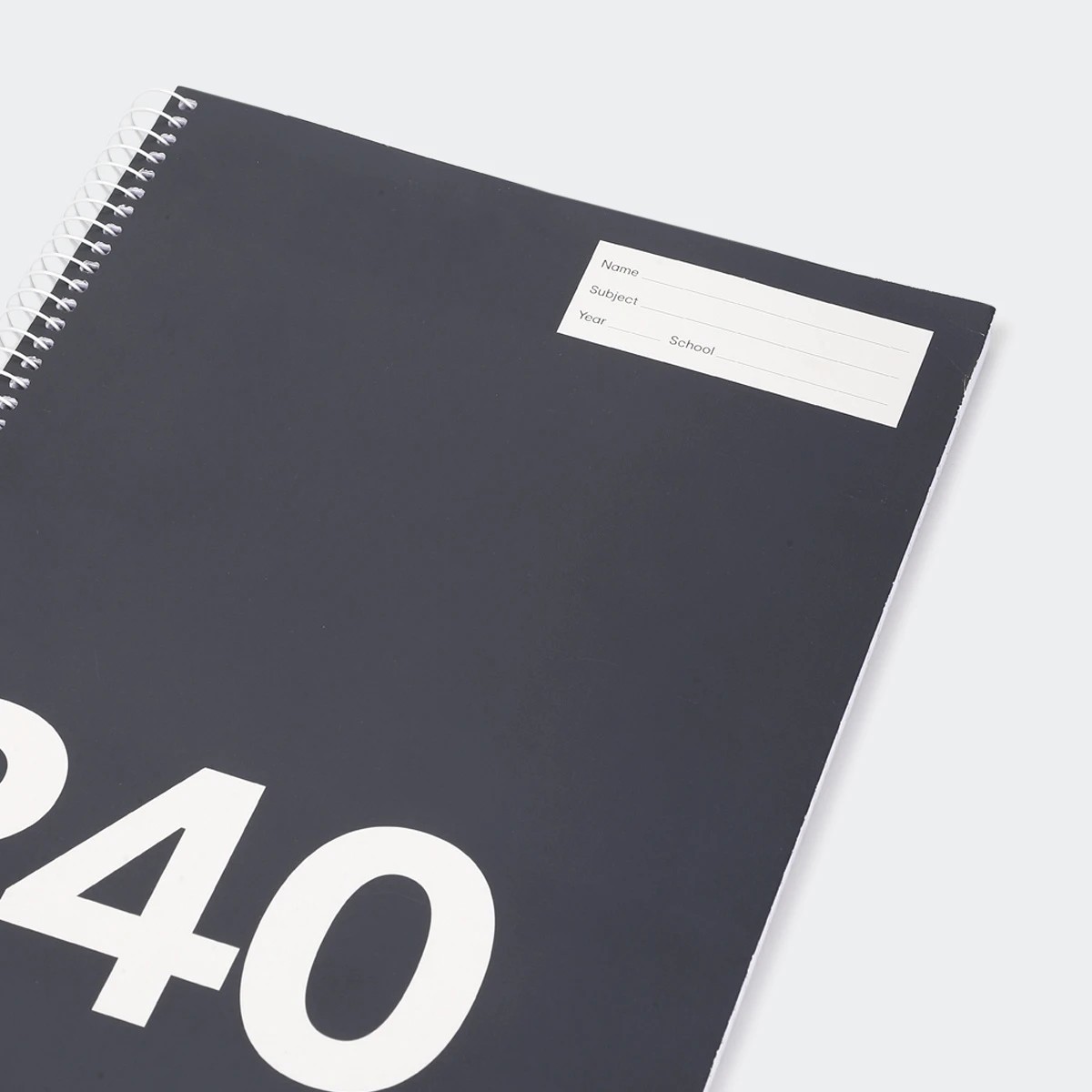 4 240 Page A4 Spiral Notebook - Black and White, 4 of 5