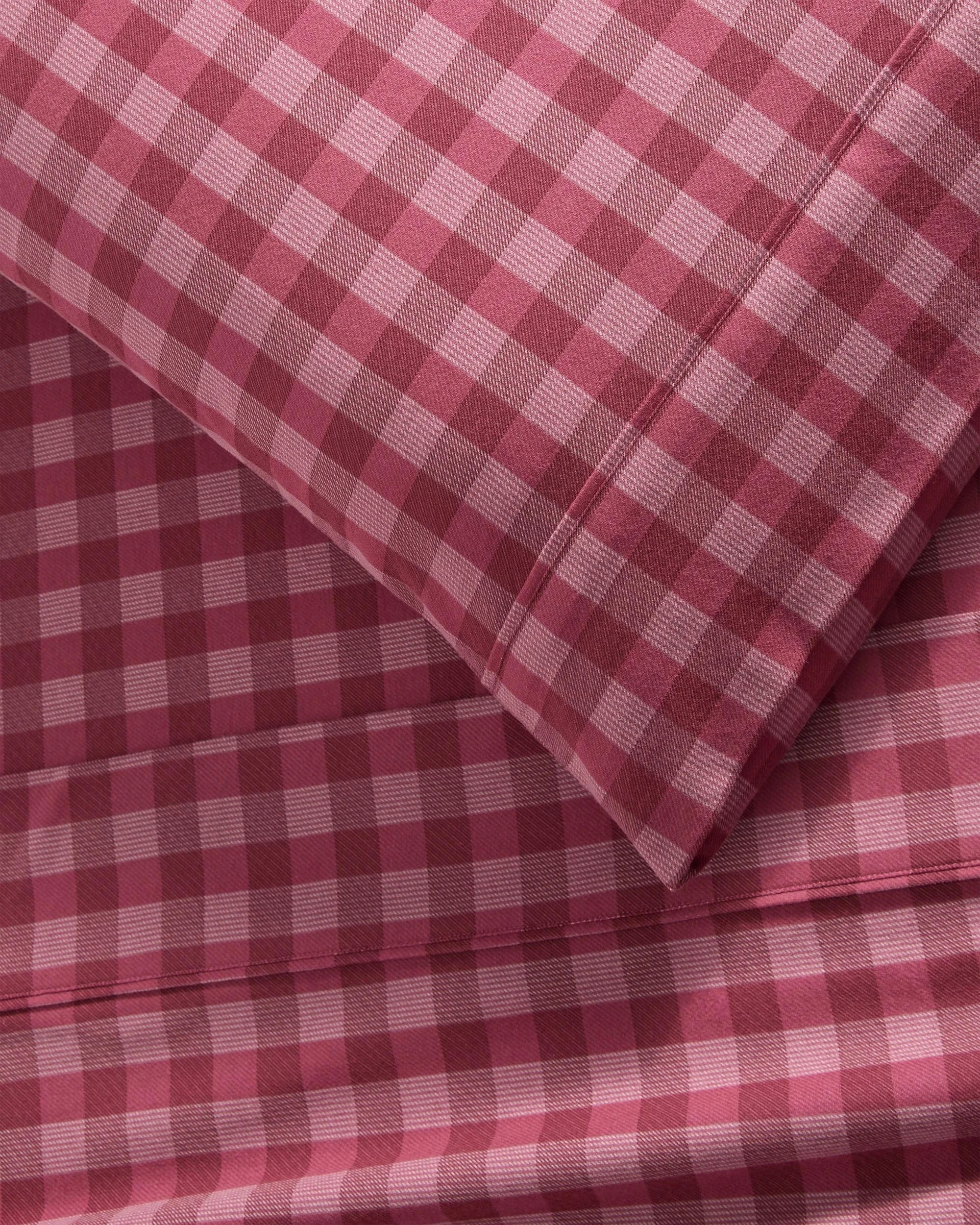 3 Target Knox Check Flannelette Sheet Set - Queen Bed - Pink, 3 of 4