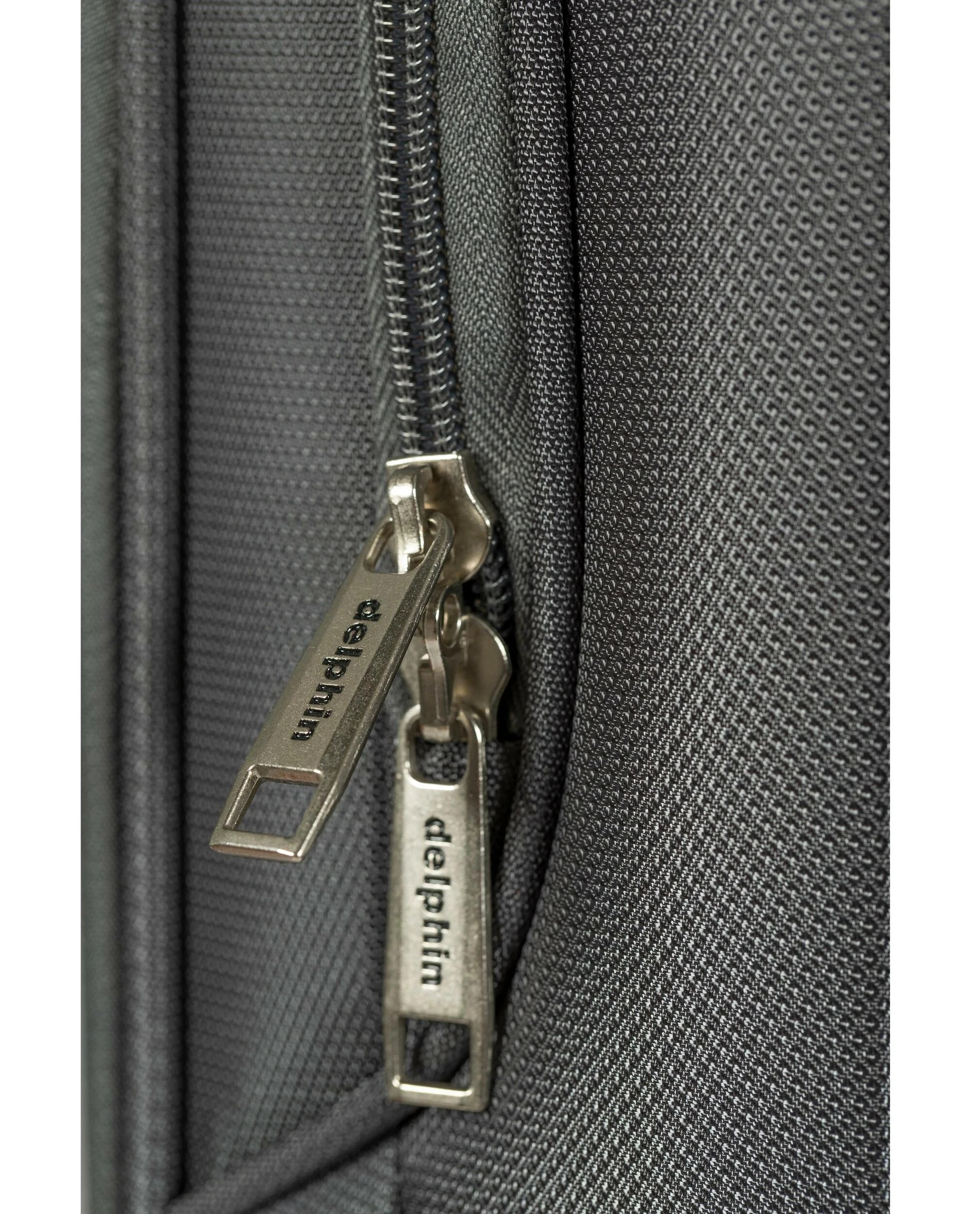 5 delphin caspian 2 Piece Suitcase Set Large & Medium - Grey, 5 of 5