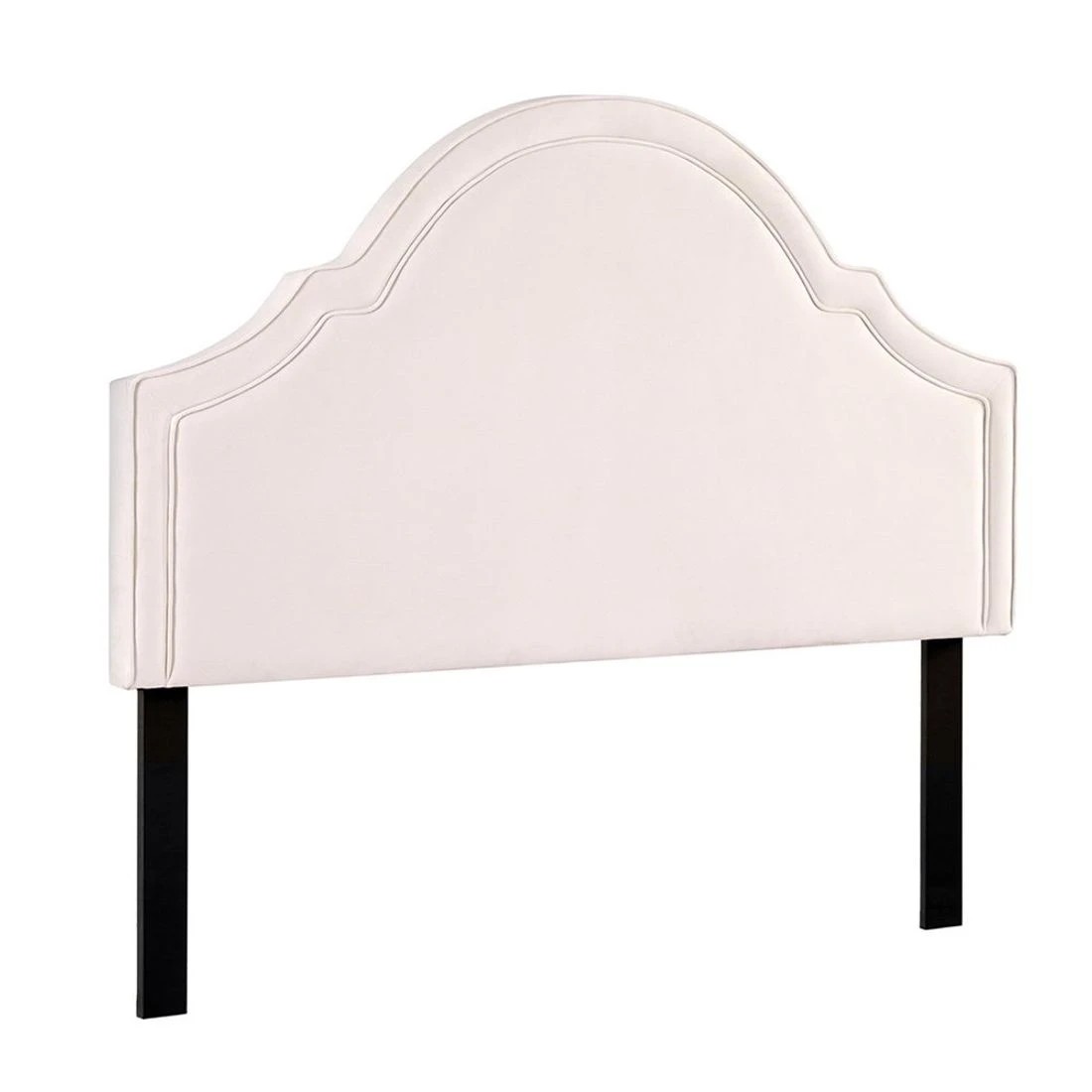1 Artiss Bed Frame Bed Head Headboard Queen - White, 1 of 5