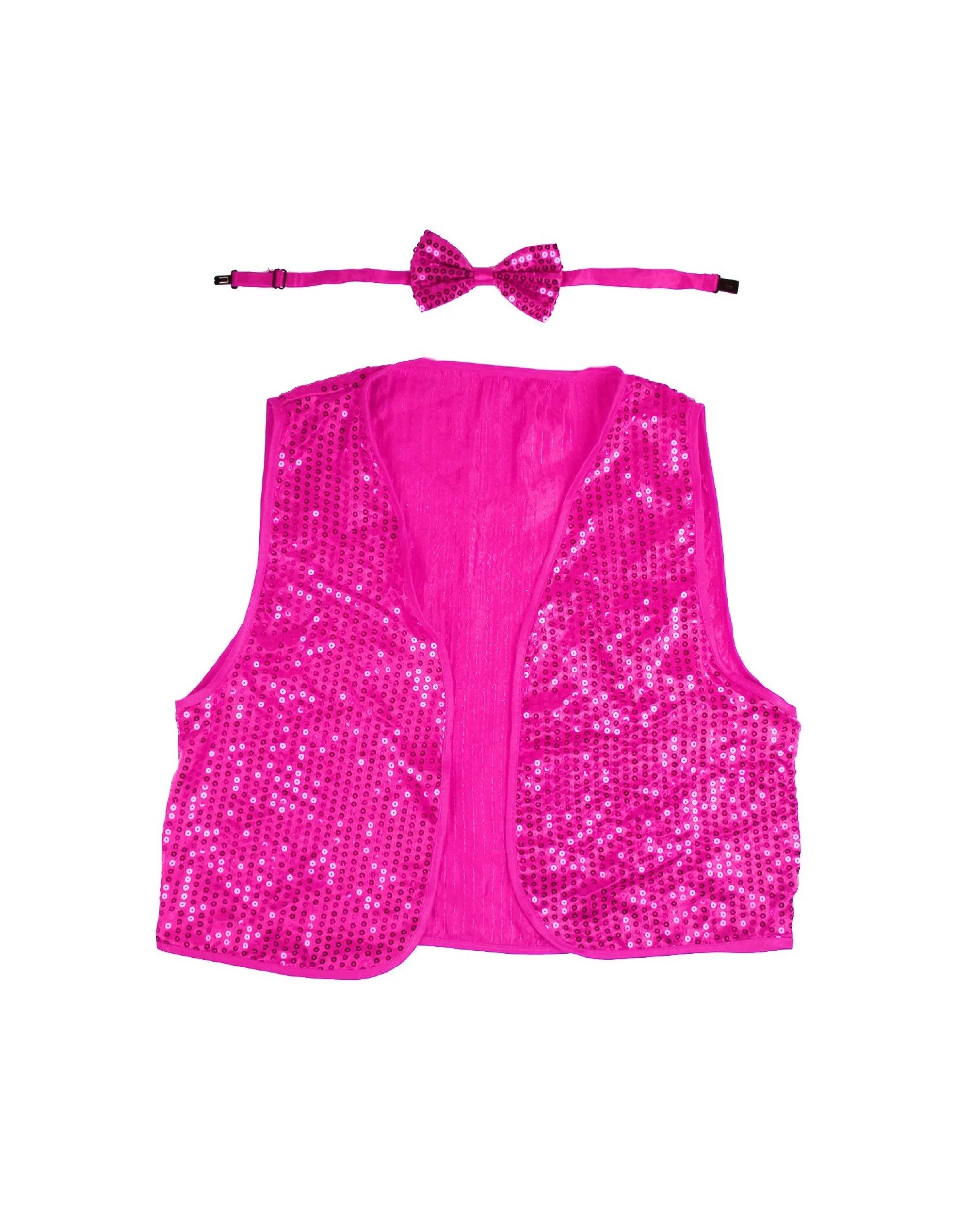 1 BR Costumes Kids Sequin Vest and Bow Tie Costume Set, 1 of 2