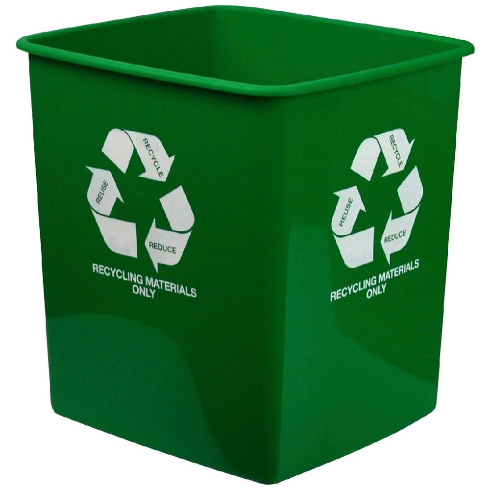 1 Italplast 15 L Recycling Materials Only Tidy Bin Green, 1 of 2