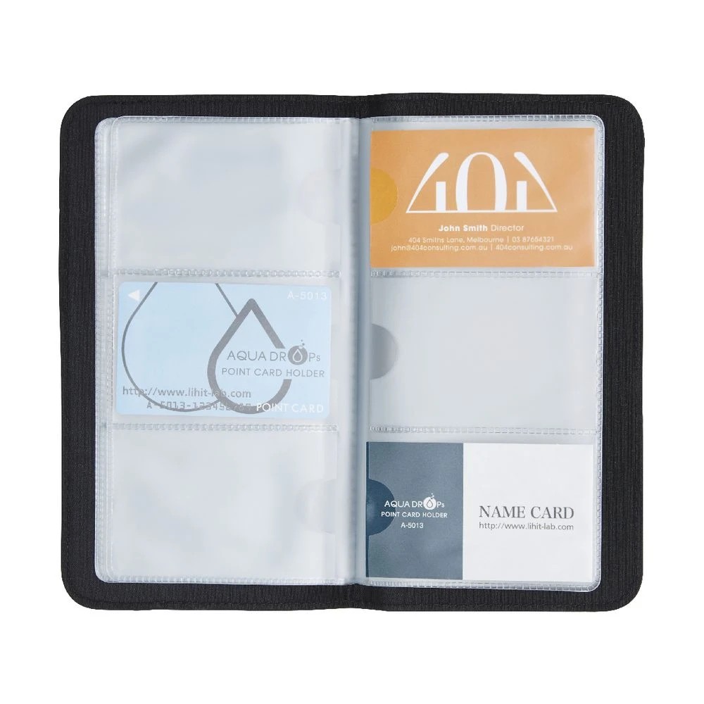 3 J.Burrows Business Card Folder Black, 3 of 3