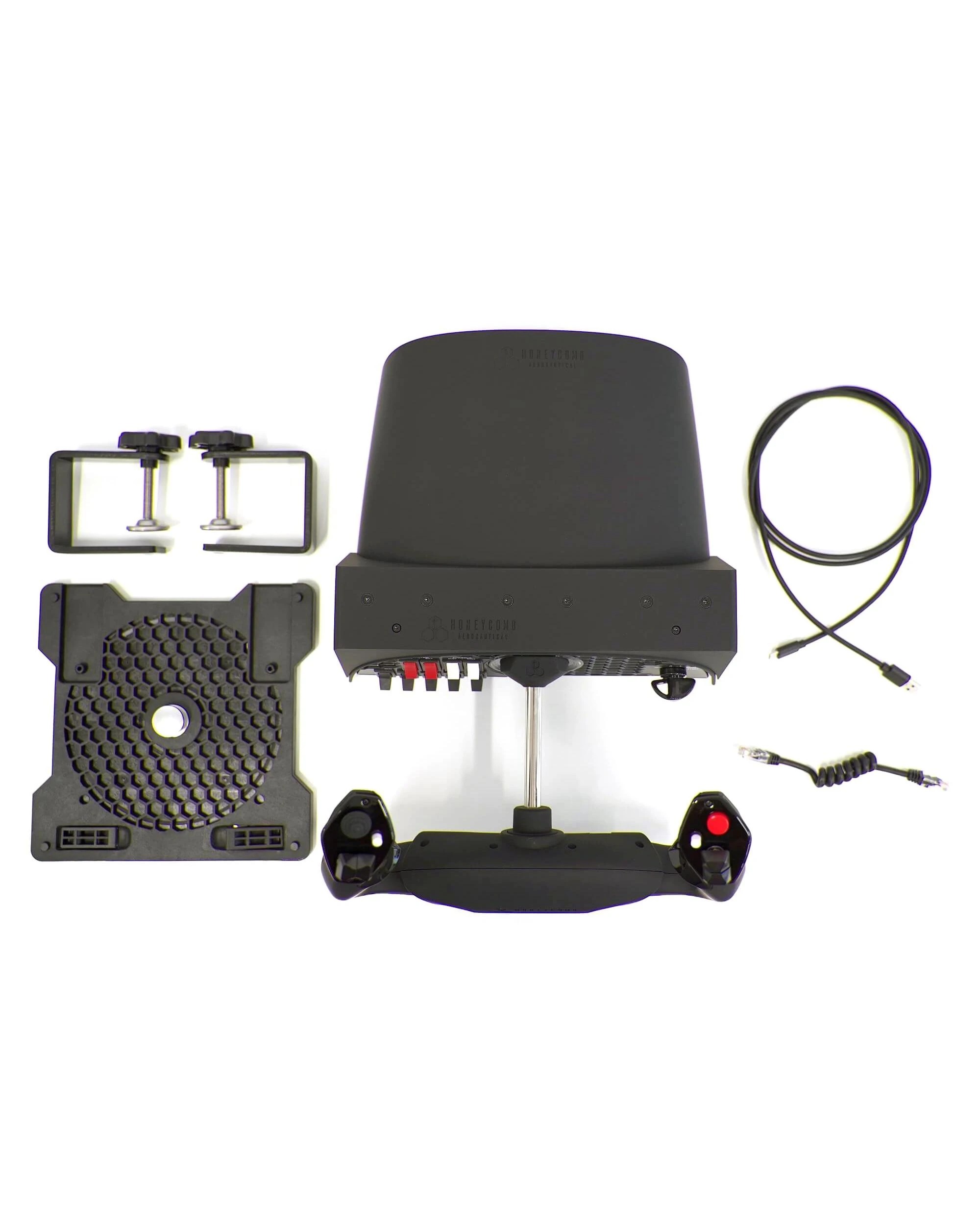 9 Honeycomb Alpha Flight Controls Yoke and Switch Panel - Black, 9 of 9