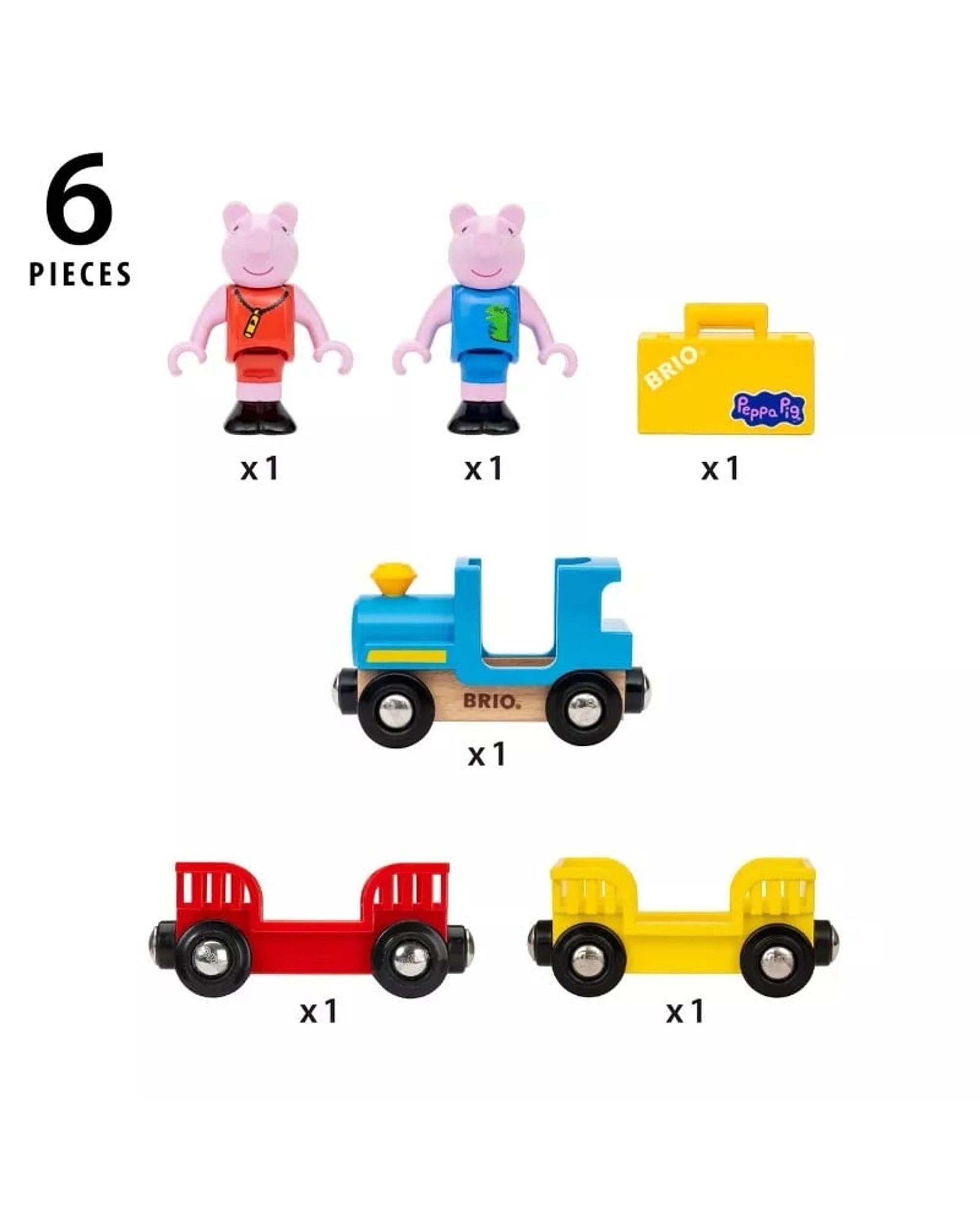 5 Brio Peppa Pig  5 Piece Train Set, 5 of 6
