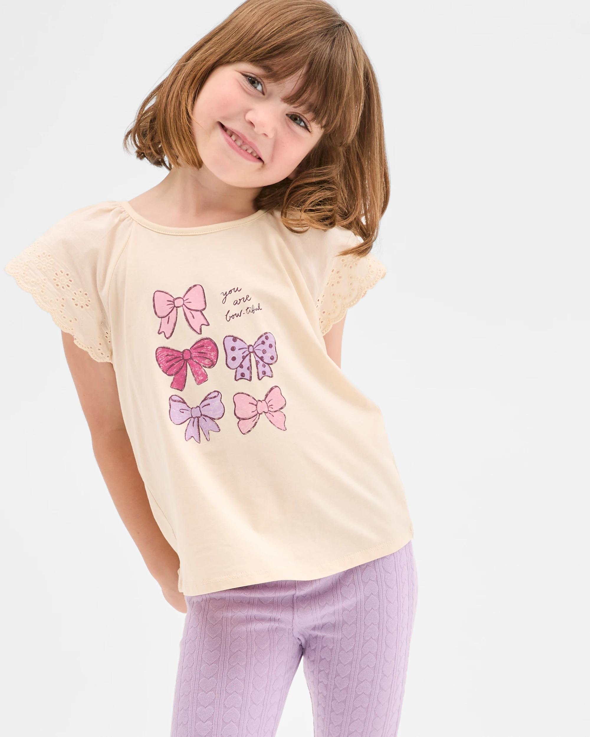 2 Target Australian Cotton Broderie T-Shirt NEUTRAL, 2 of 5