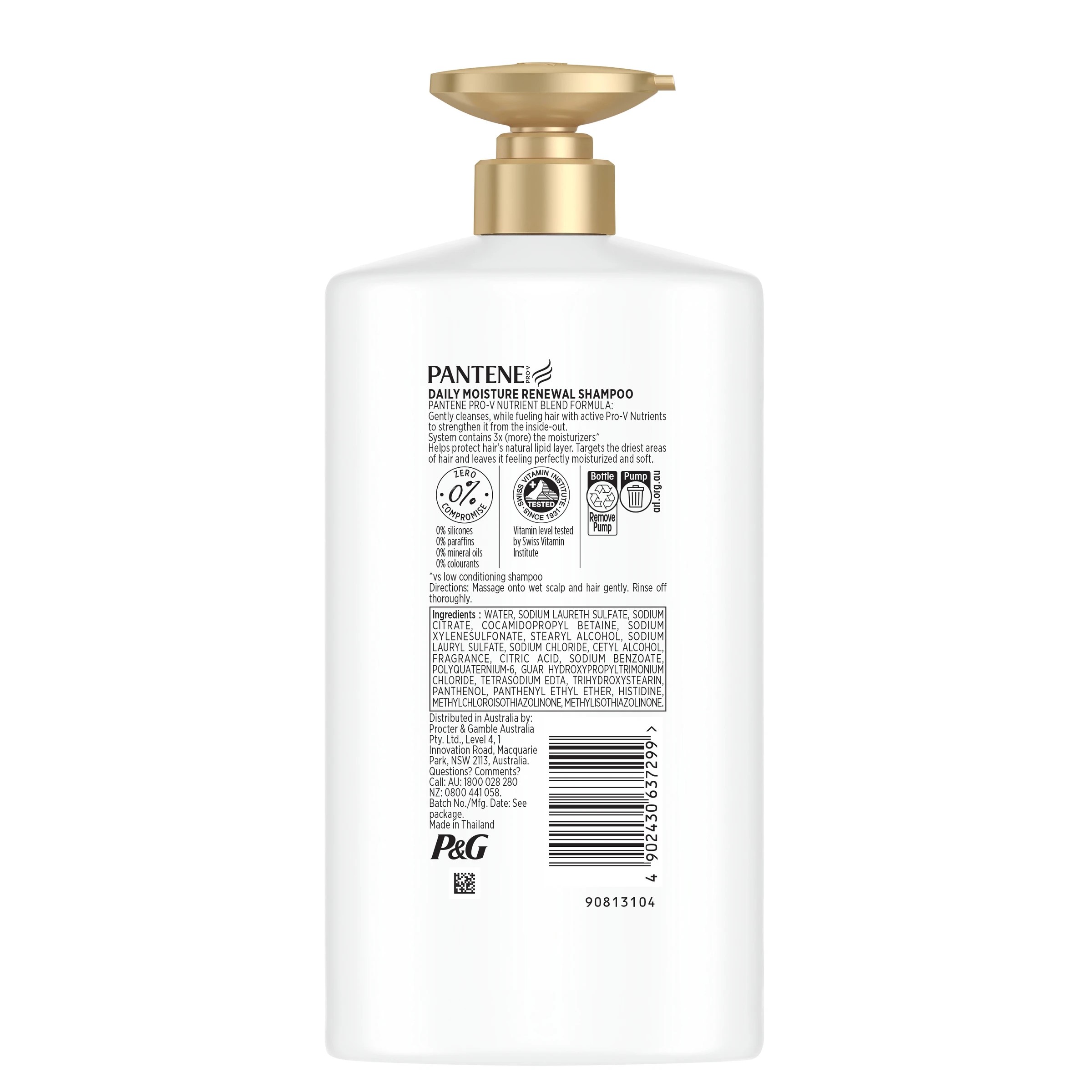 2 Pantene Pro-V Daily Moisture Renewal Shampoo 900ml, 2 of 5