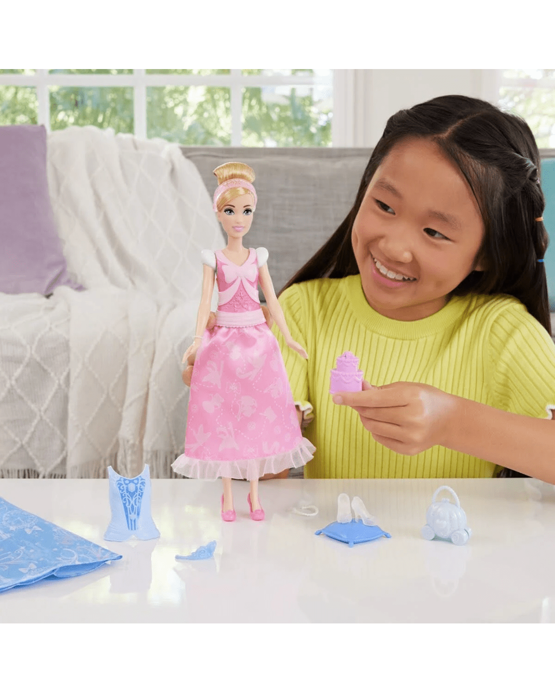 6 Disney Princess 2-in-1 Stories Fashion Doll - Assorted, 6 of 6