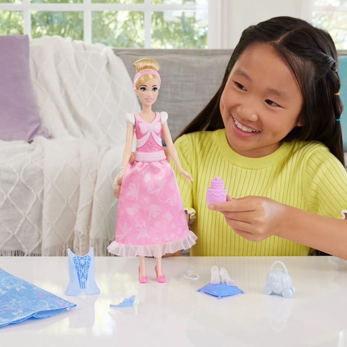 6 Disney Princess 2-in-1 Stories Fashion Doll - Assorted, 6 of 6