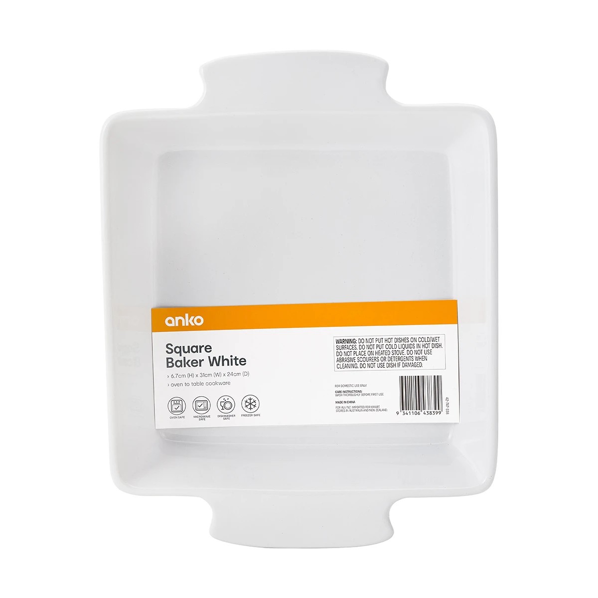 8 Square Baker Tray - White, 8 of 8