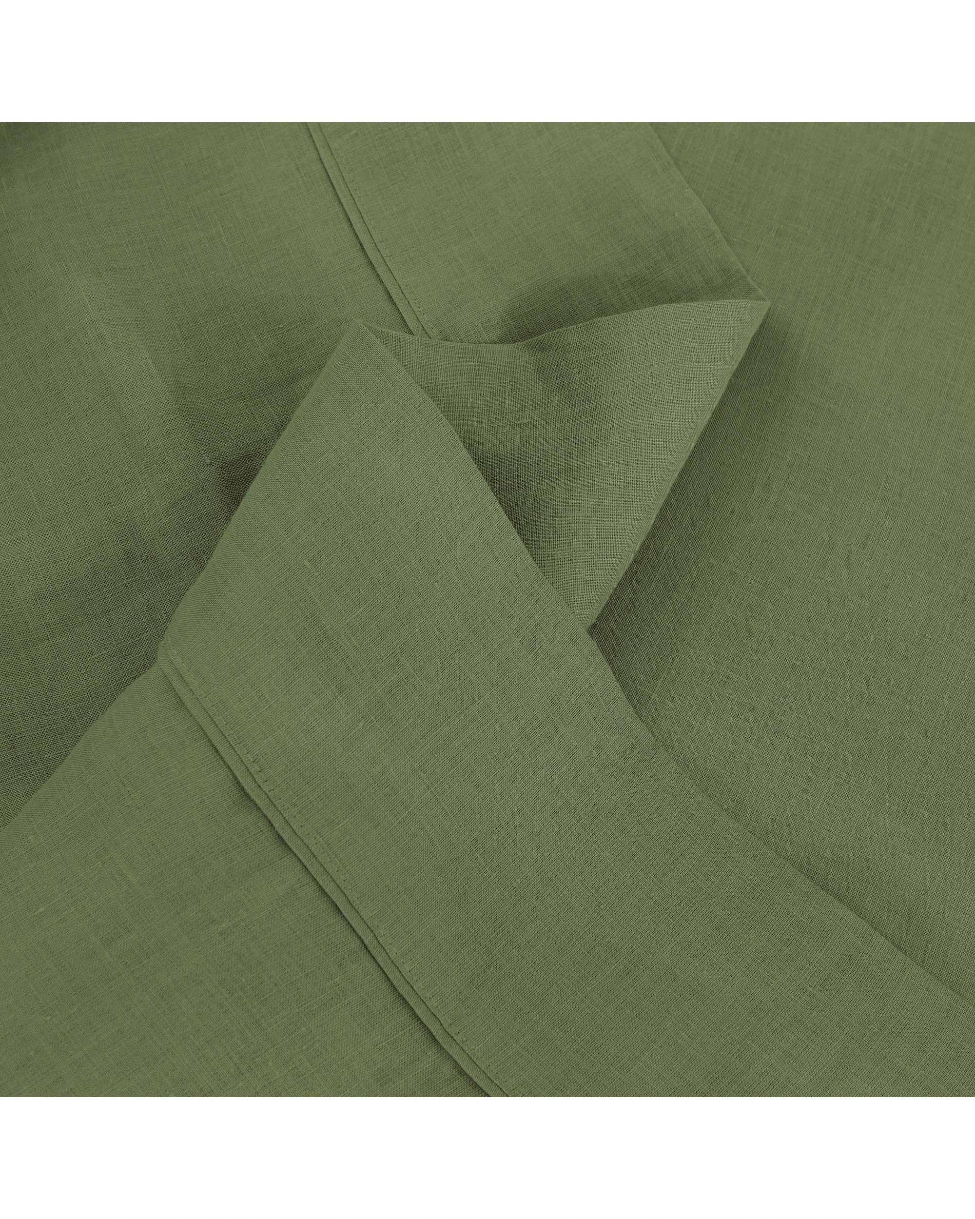 3 Natural Home Vintage Washed 100% Hemp Sheet Set - King Bed - Olive, 3 of 8