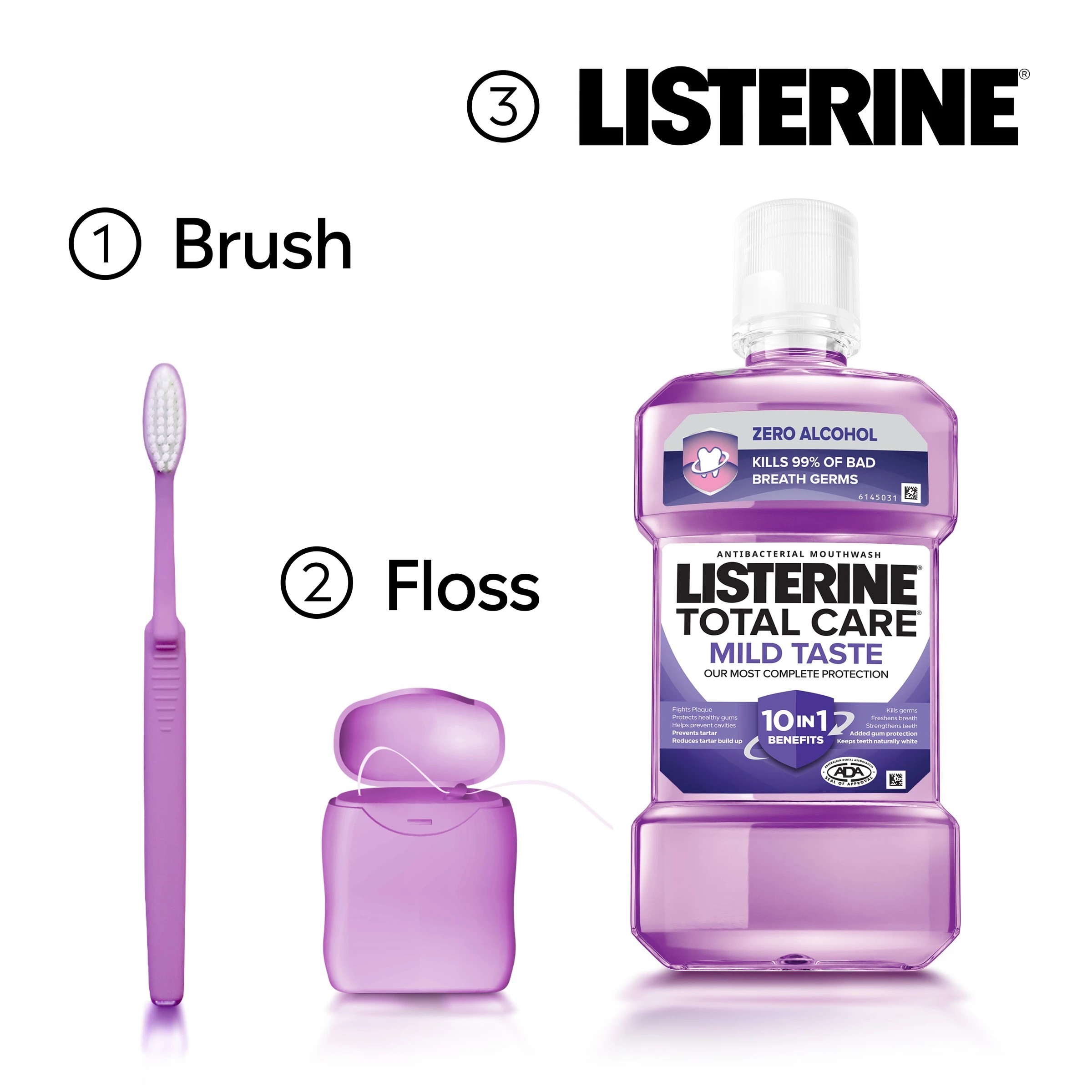 5 Listerine Total Care Zero Alcohol Mouthwash 250ml, 5 of 10