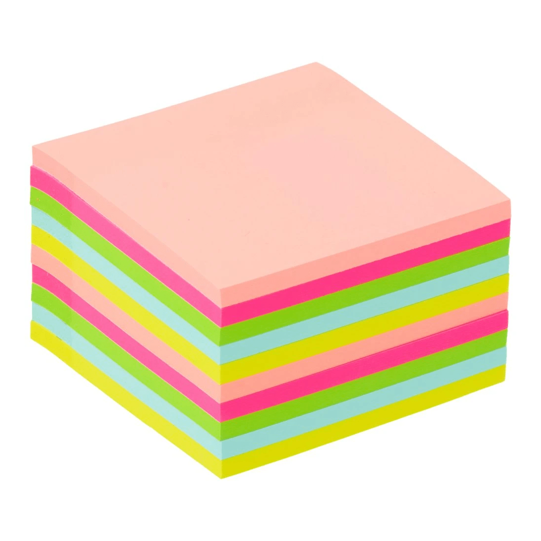 2 J.Burrows Ultra Stick-it Notes 76x76mm Neon 10 Pack, 2 of 4