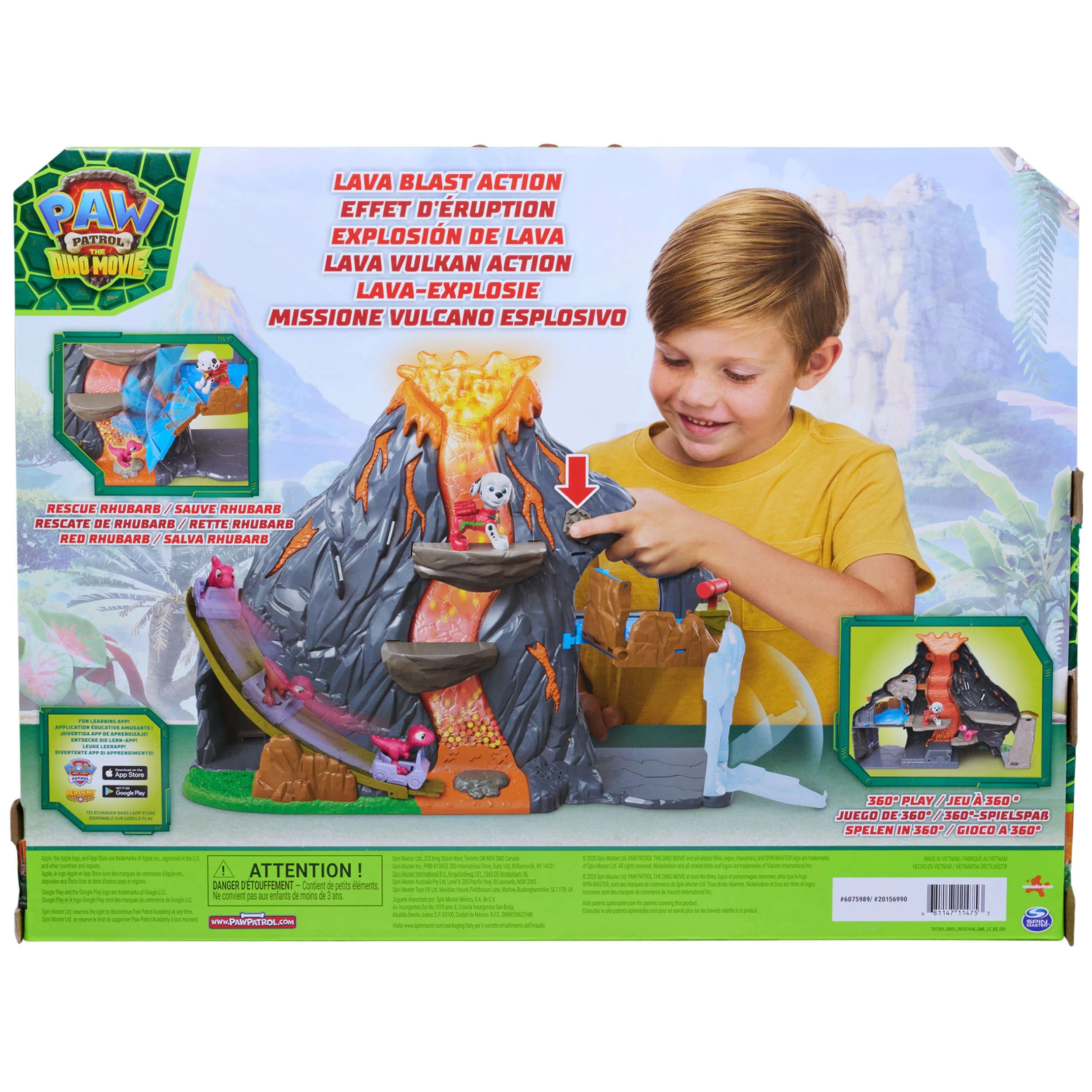 9 PAW Patrol: The Dino Movie Super Lava Blast Playset, 9 of 9