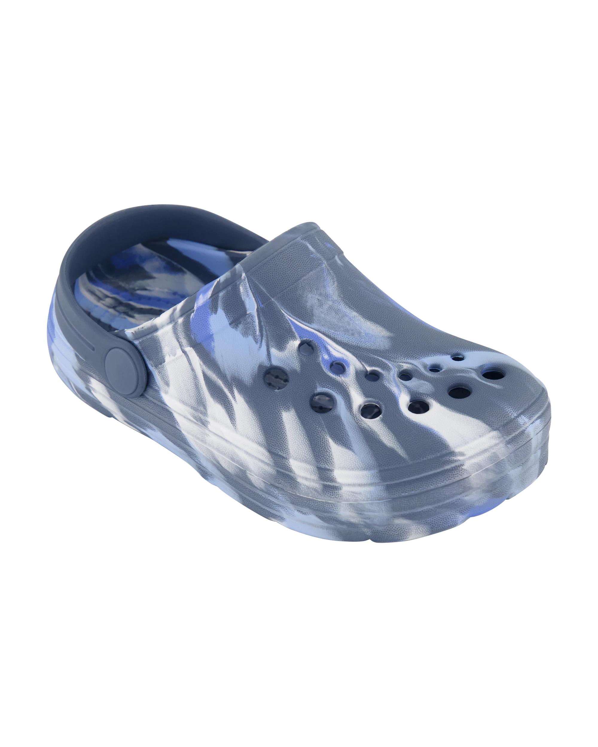 1 Junior Slip On Clogs Bluemarble, 1 of 4