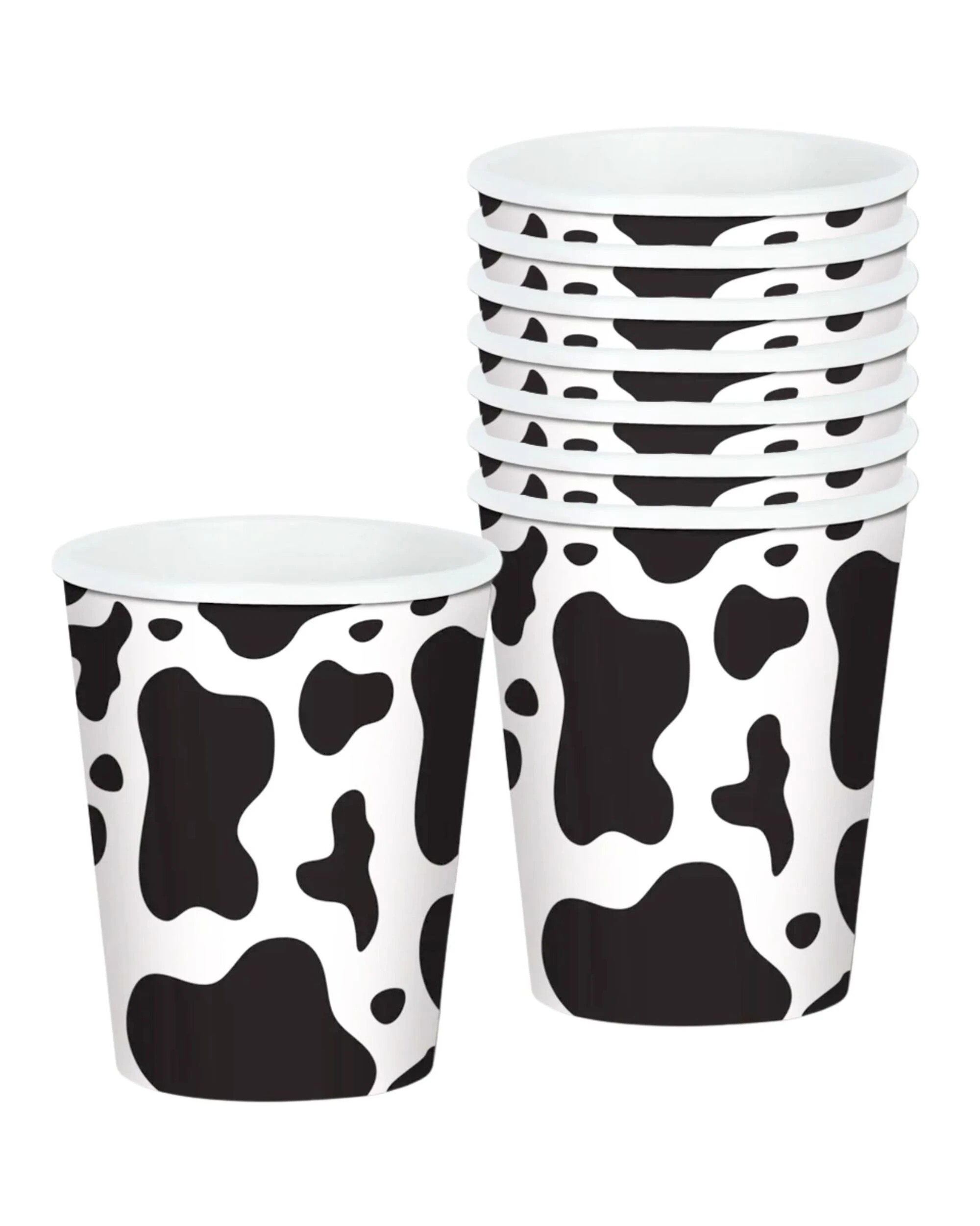 1 Beistle Cow Print Paper Cups Pack of 8, 1 of 1