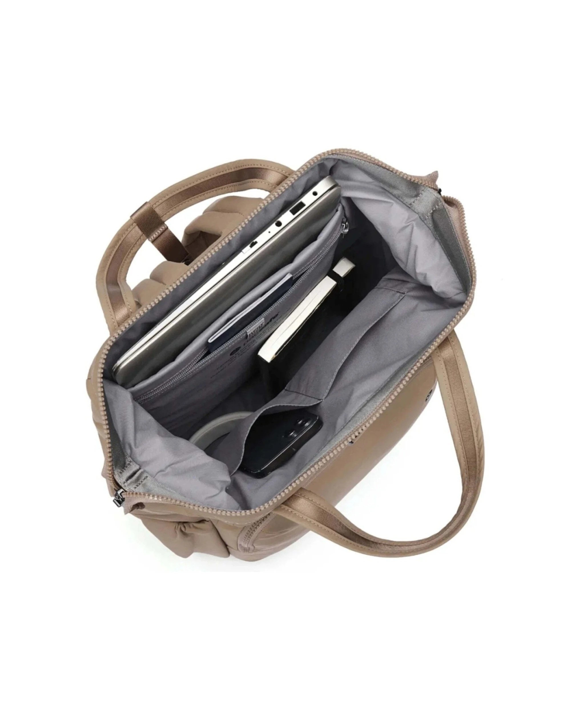 2 Pacsafe Citysafe CX Anti Theft RFID Blocking 16in Laptop Backpack Water Resistant 17L Taupe - Brown, 2 of 8