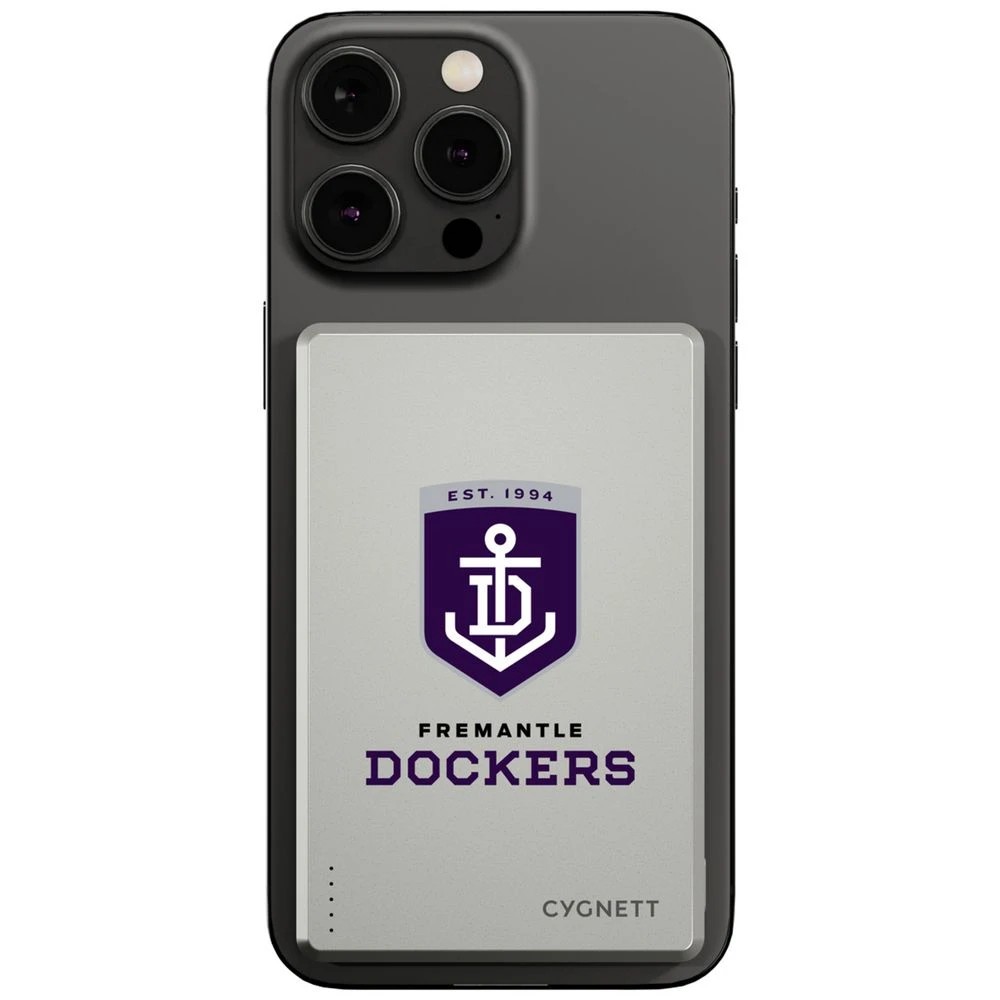 1 Cygnett 5000mAh Magslim Powerbank Fremantle Dockers, 1 of 6