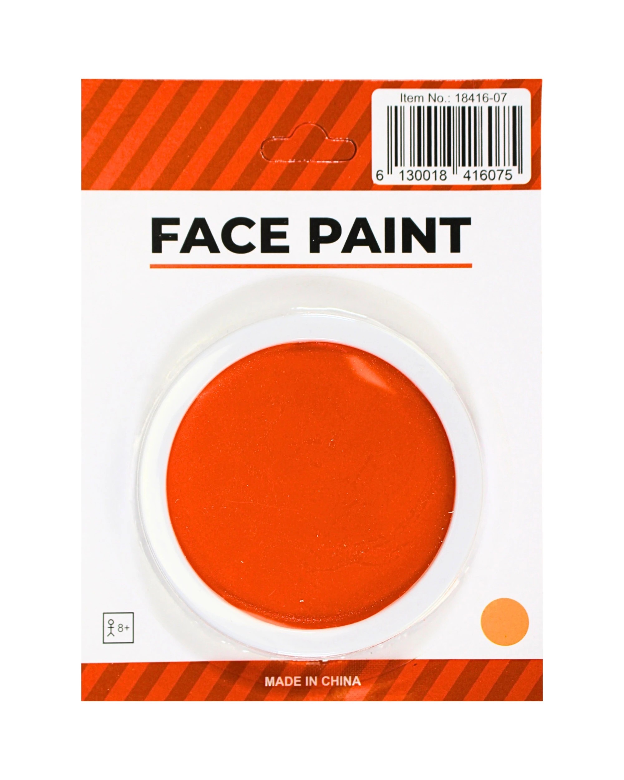 1 JD Party Makeup Base Face Paint - One Size - Orange, 1 of 2
