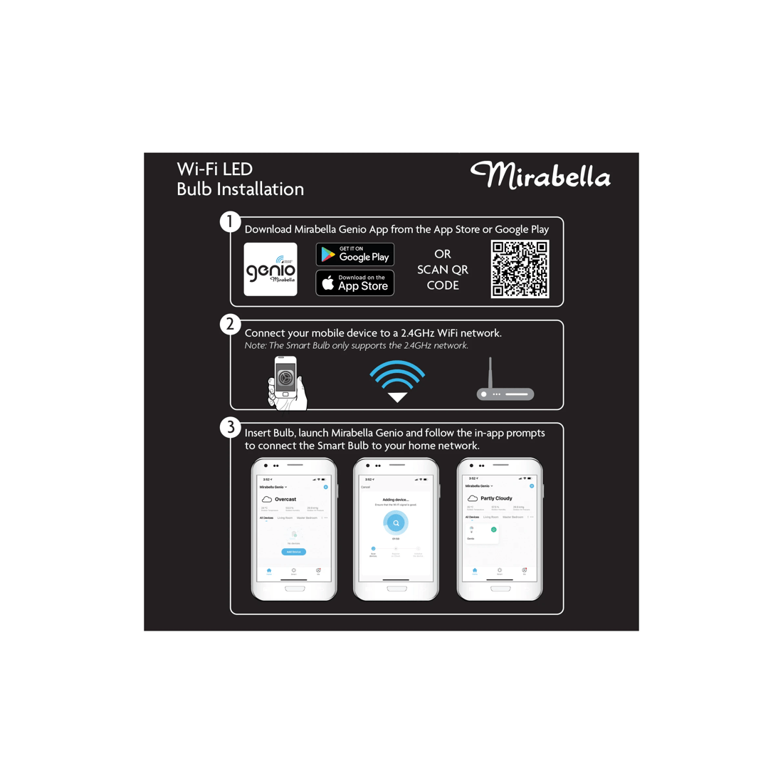 4 Mirabella Genio Wi-Fi Dimmable 9W LED Bulb, 4 of 6