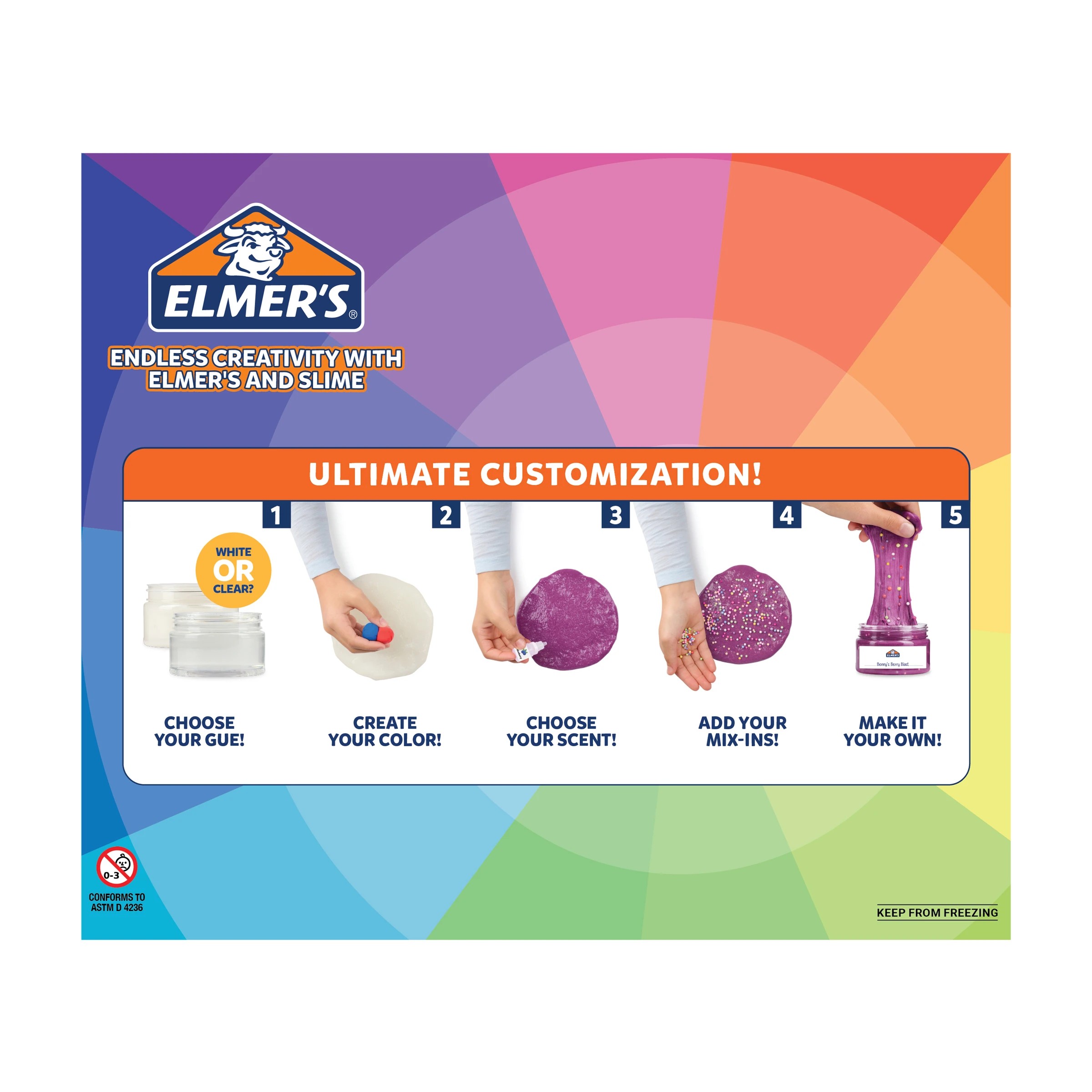 2 24 Pack Elmer's Colour Wheel Slime Kit, 2 of 8