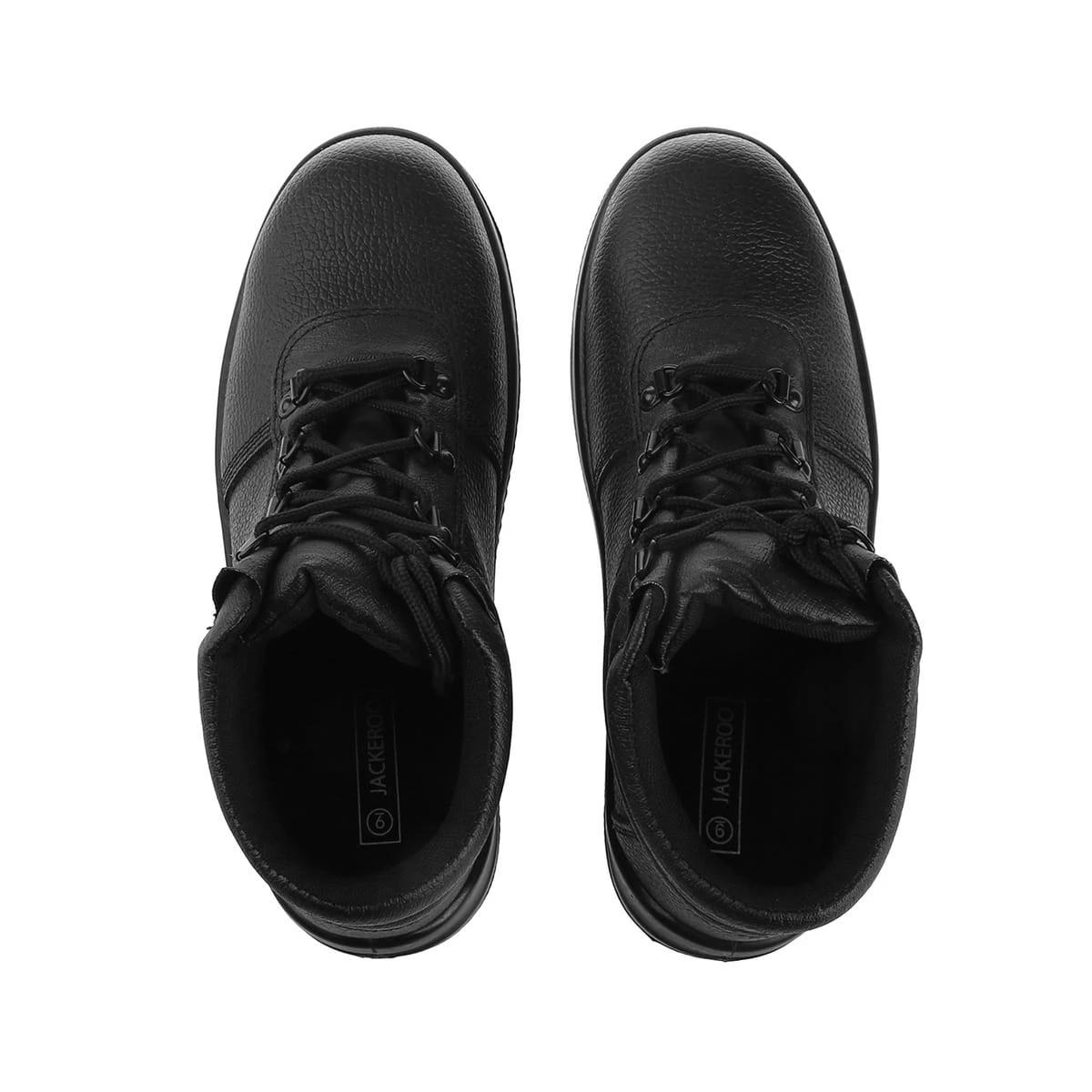 2 Padded Collar Work Boots BLACK, 2 of 5