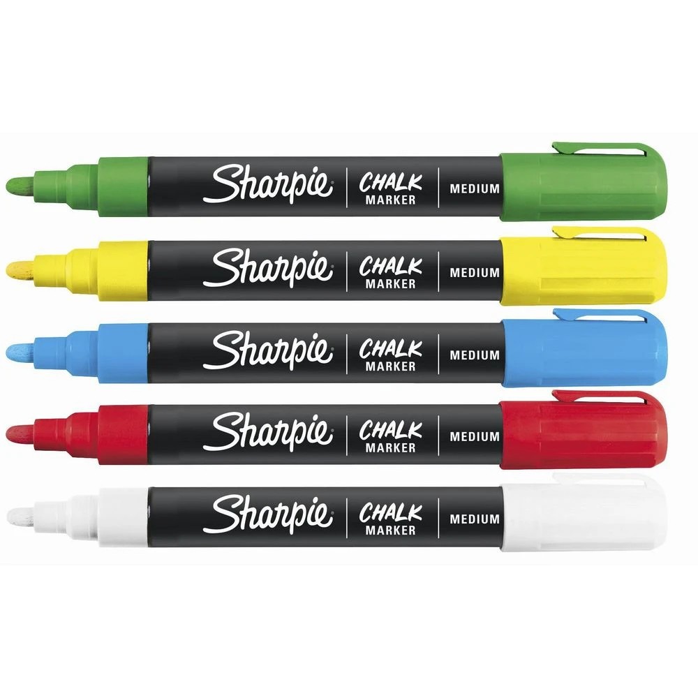 2 Sharpie Wet Erase Chalk Marker Assorted 5 Pack, 2 of 8
