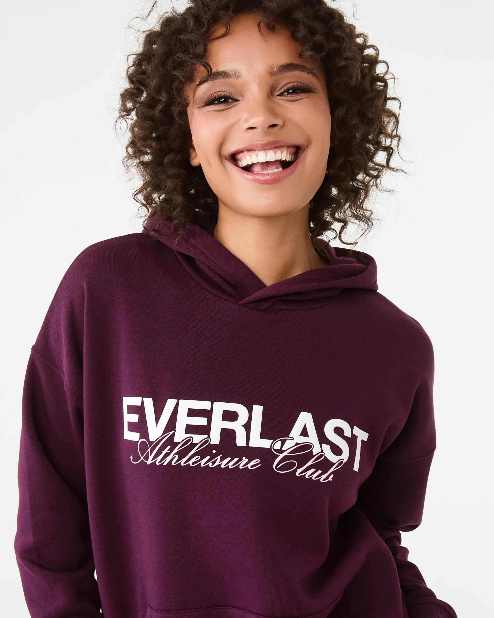 5 Everlast Womens Street Hoodie Deep Plum, 5 of 10
