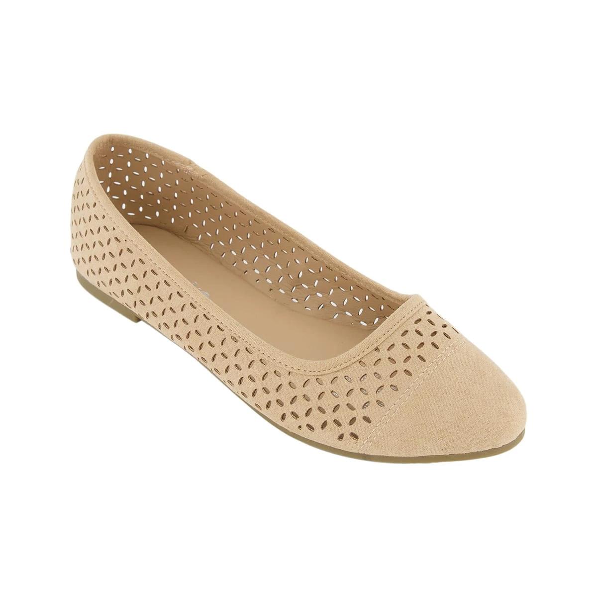 1 Laser Cut Ballet Flats Sandstone, 1 of 5