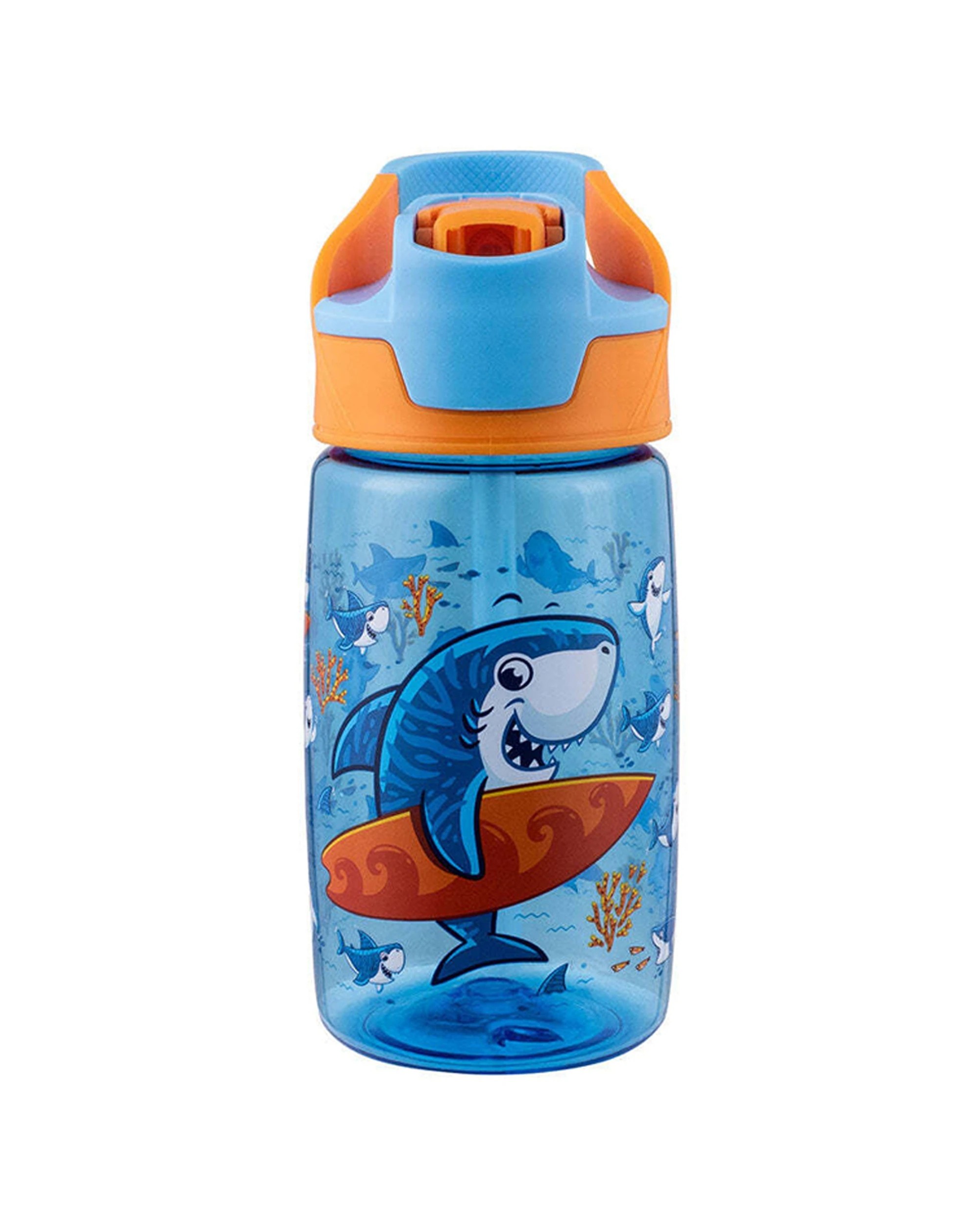1 Avanti YumYum Tritan 450ml Bottle Sharkie Leakproof Carry Handle - Blue, 1 of 1