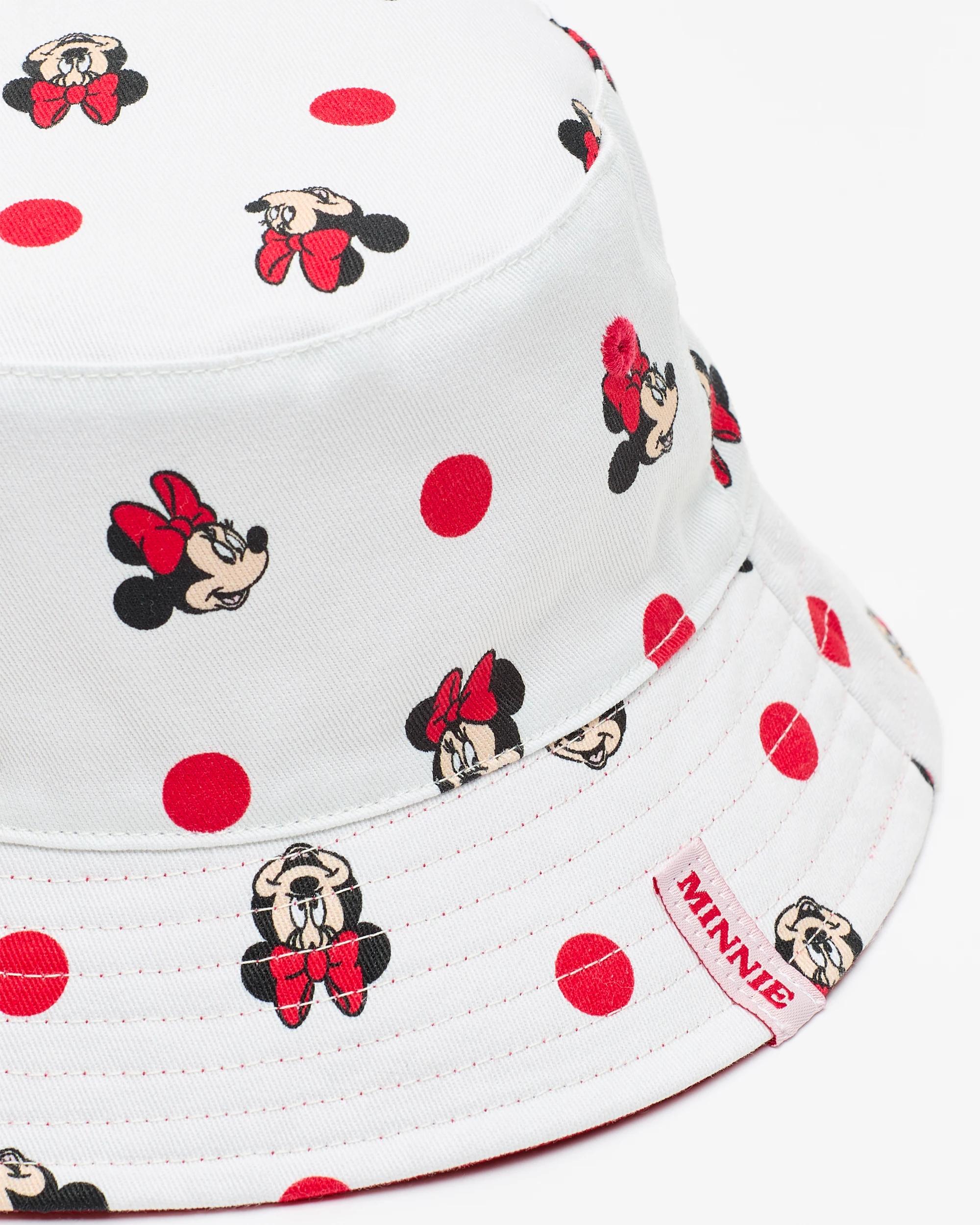 2 Disney Kids Licensed Minnie Mouse Icons Reversible Bucket Hat WHITE, 2 of 3