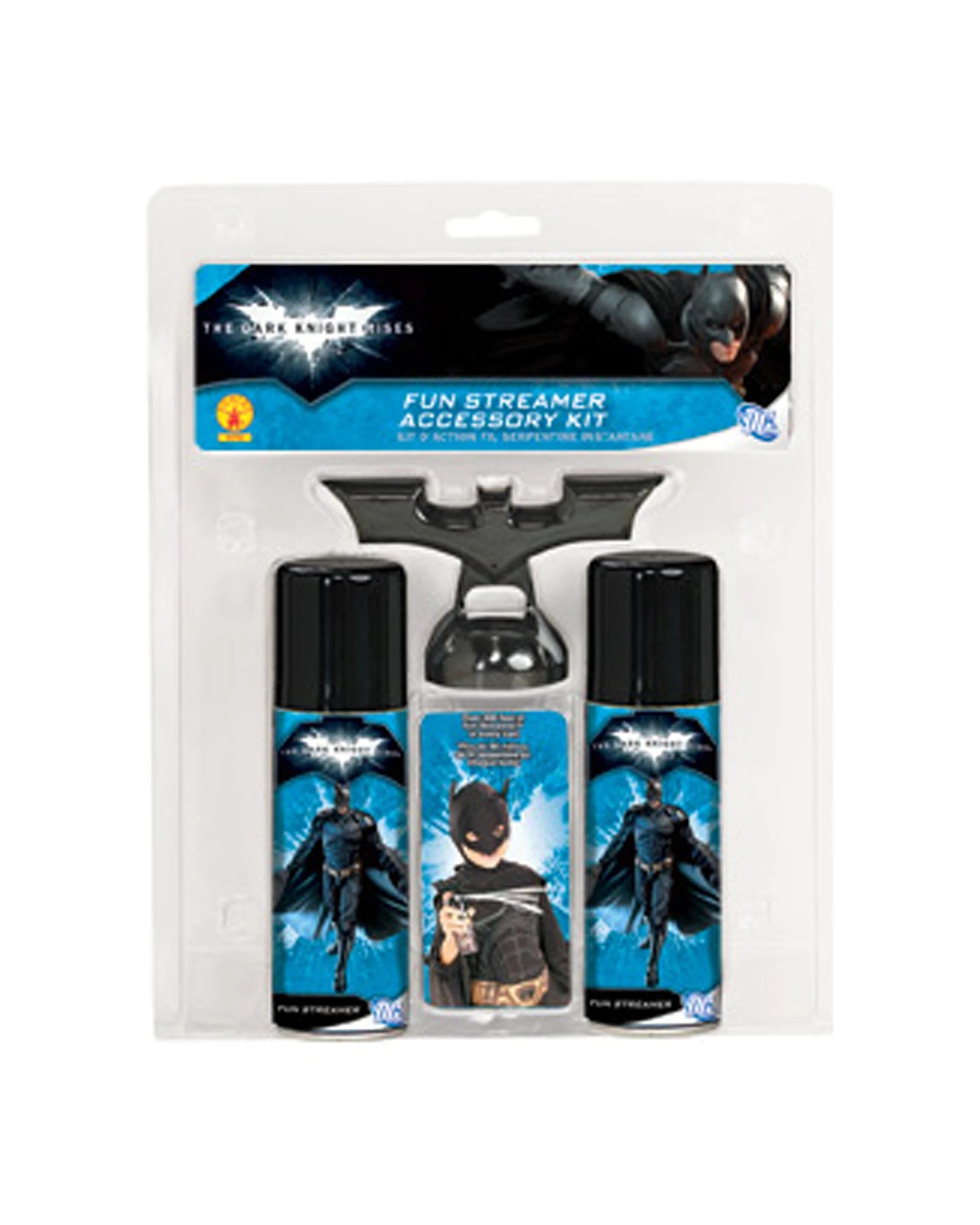 1 DC Comics 2pc Batman Fun Streamer Can With Bat Nozzle Kit - Multi, 1 of 1