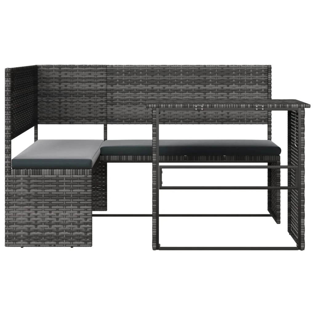 3 vidaXL garden sofa Foldable - Grey, 3 of 8