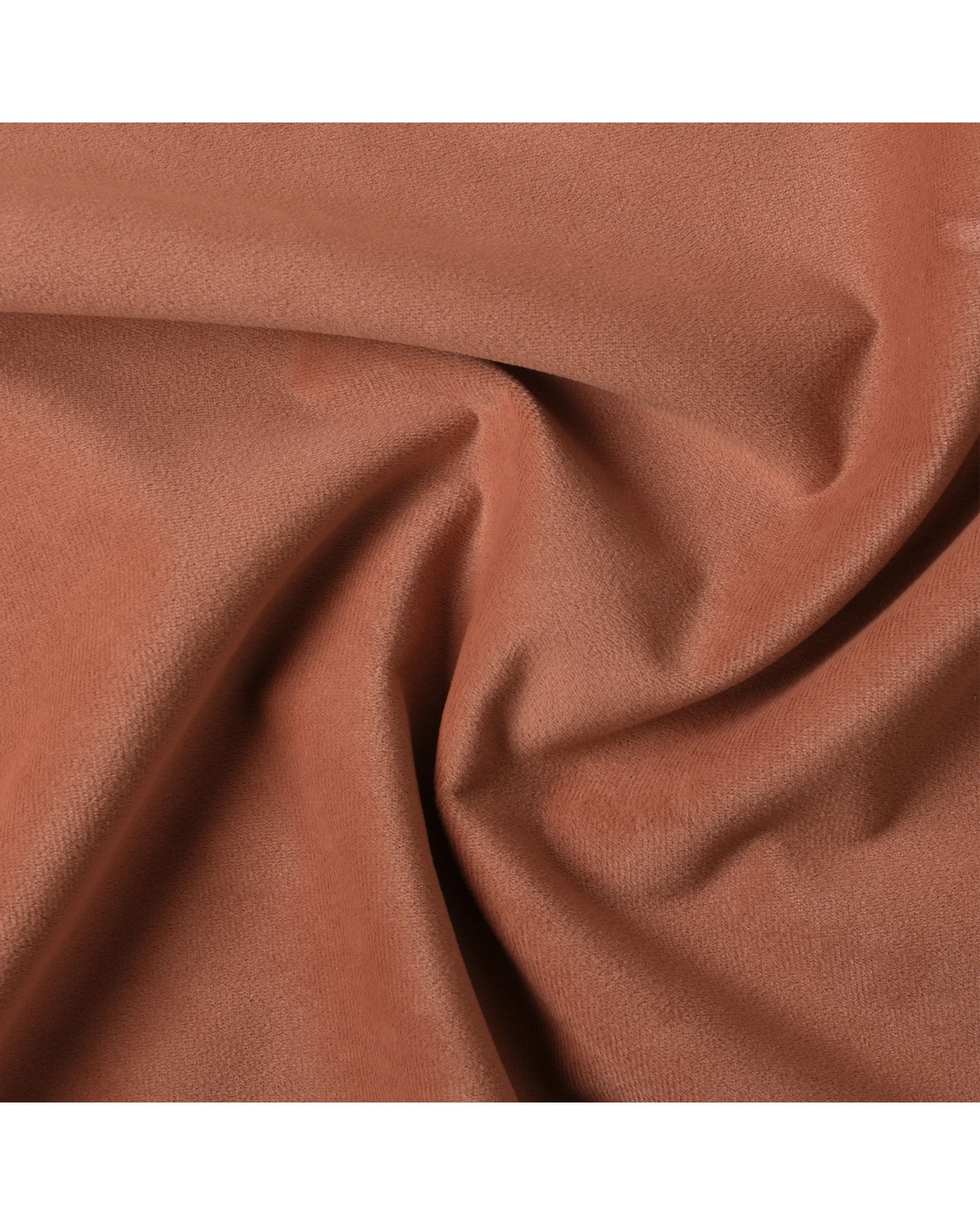 6 Cadence & Co. Byron Matte Velvet 100% Blockout Concealed Tab Top Curtain Twin Pack 225x223cm - Rust, 6 of 6