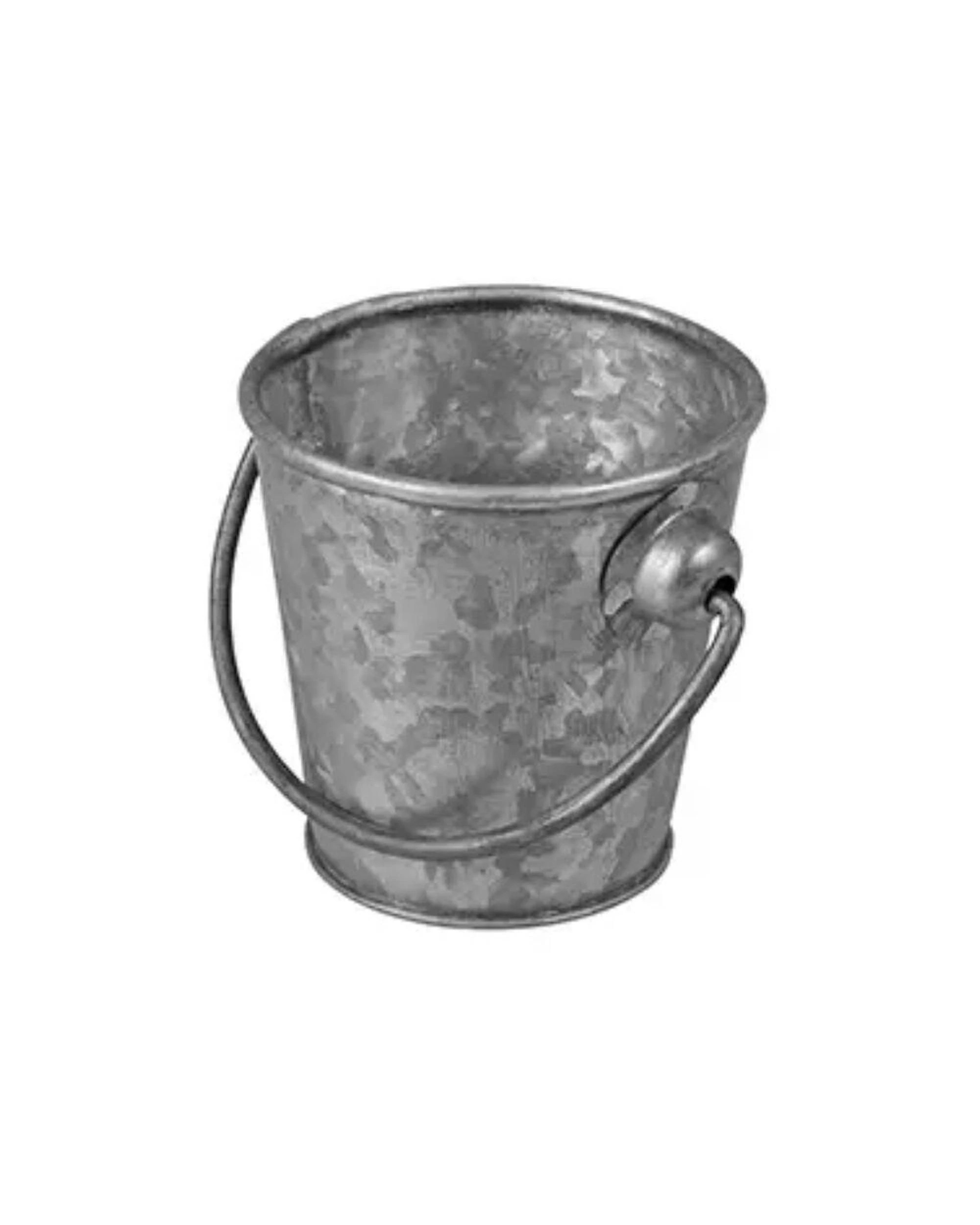 2 Moda Brooklyn Mini Galvanised Cutlery Bucket 80x80mm  Set of 12, 2 of 2