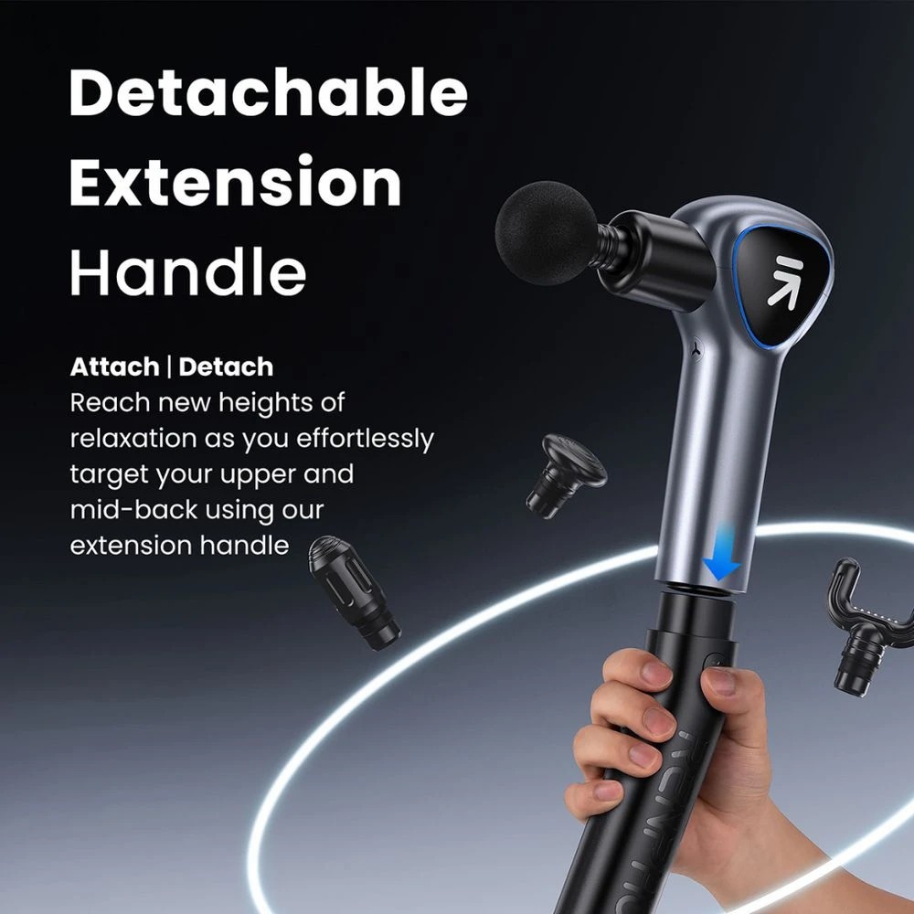 3 Renpho Reach Massage Gun Black, 3 of 10